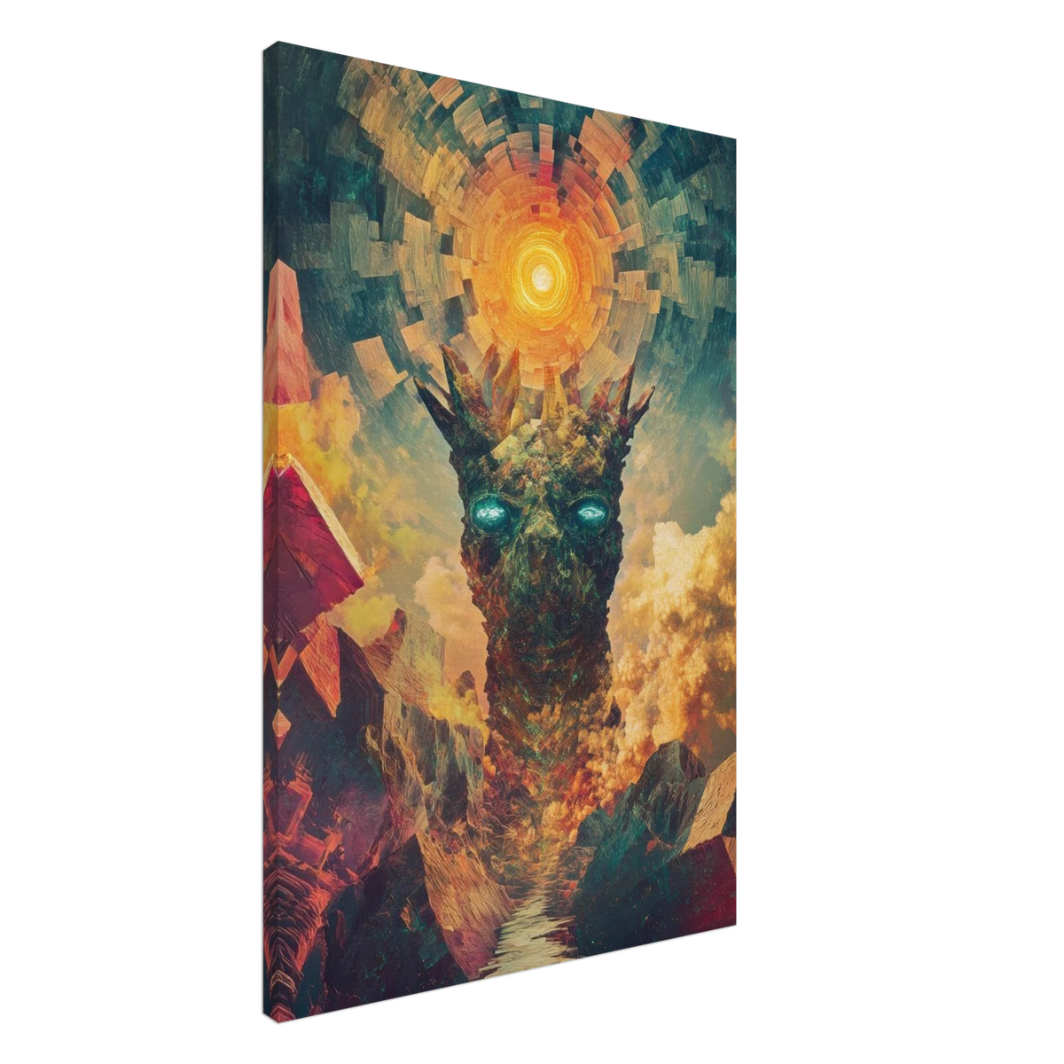 A massive otherworldly titan rises from a swirli 1 - Shop Ai Art WebShop - Digital Art online Store