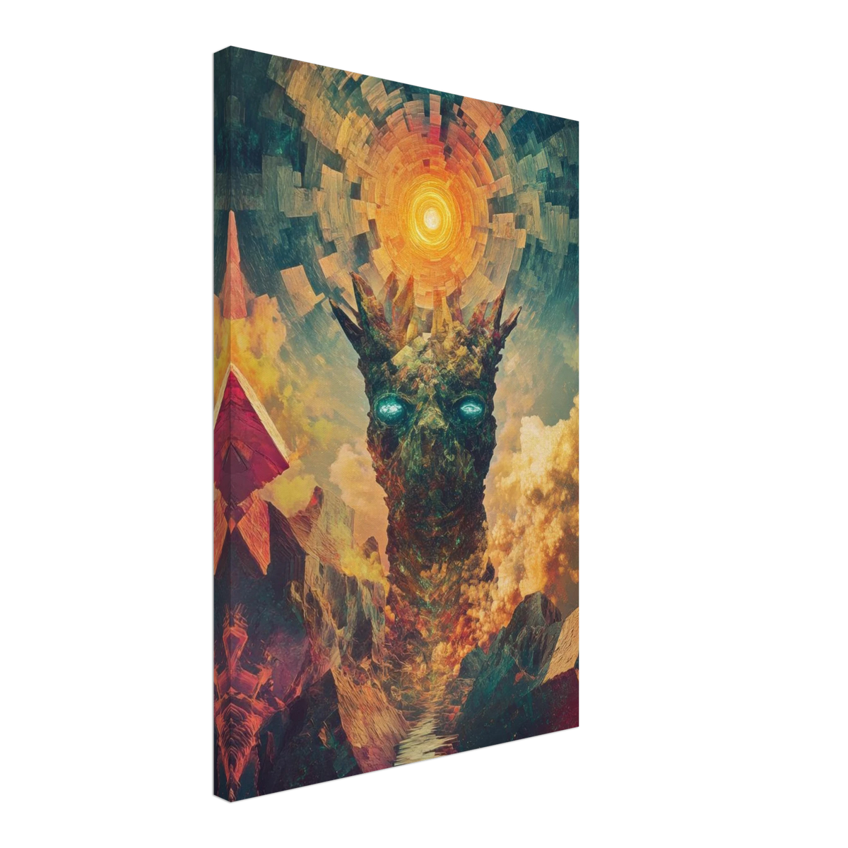 A massive otherworldly titan rises from a swirli 1 - Shop Ai Art WebShop - Digital Art online Store