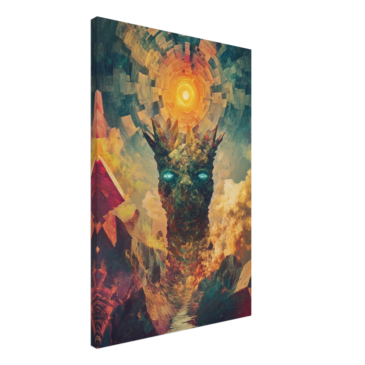 A massive otherworldly titan rises from a swirli 1 - Shop Ai Art WebShop - Digital Art online Store