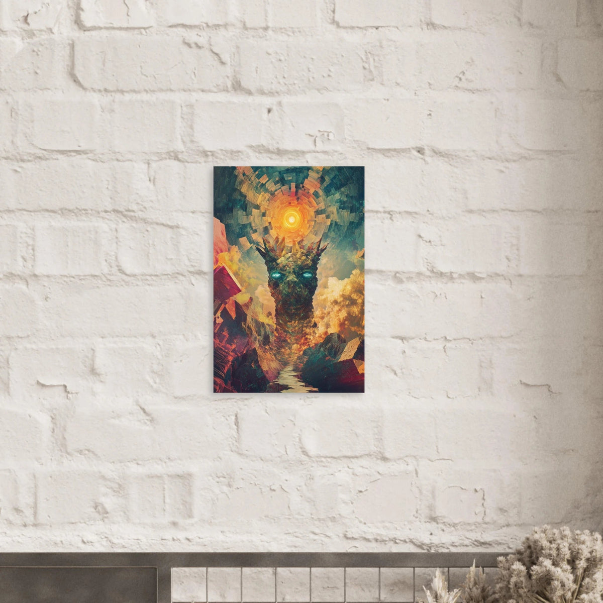 A massive otherworldly titan rises from a swirli 1 - Shop Ai Art WebShop - Digital Art online Store