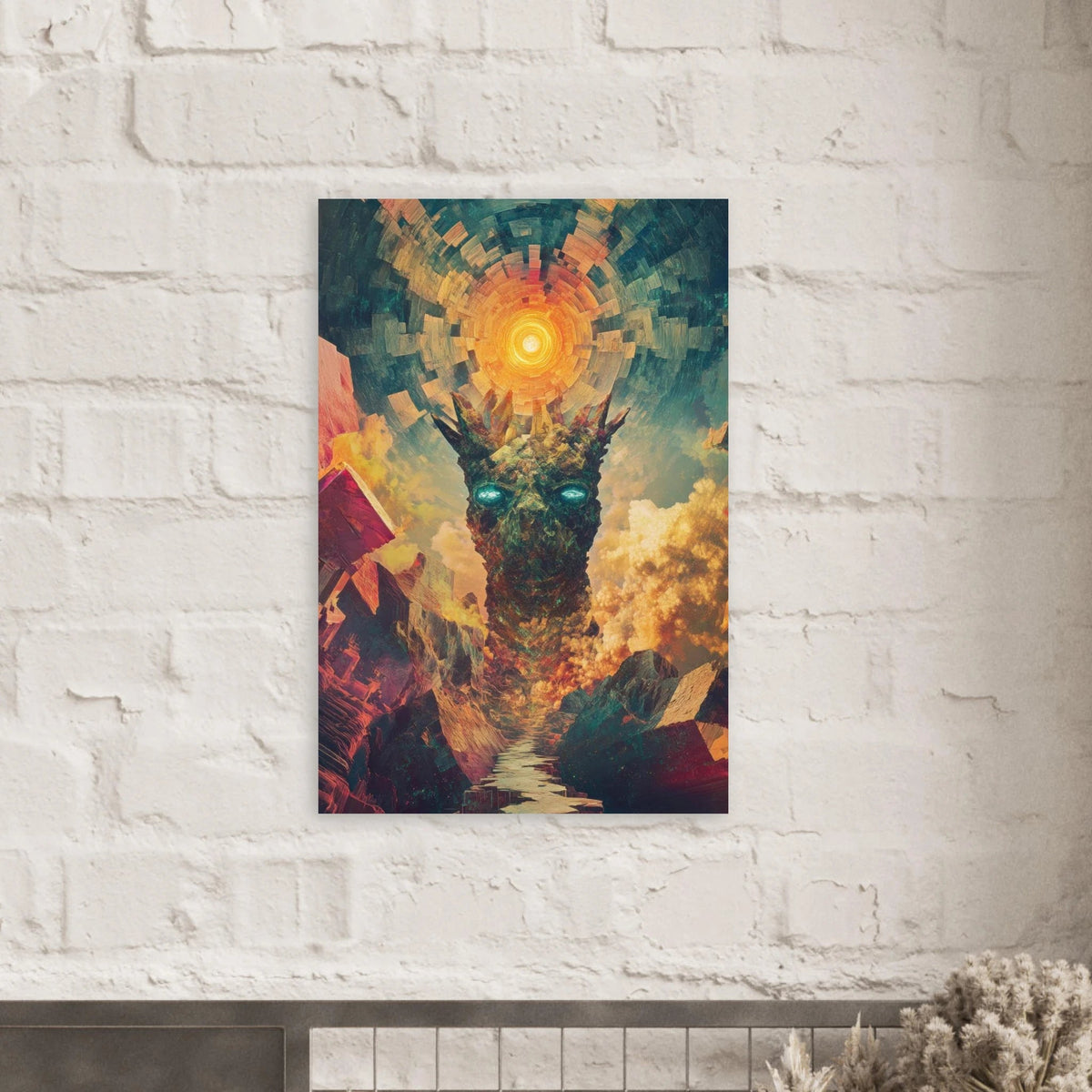 A massive otherworldly titan rises from a swirli 1 - Shop Ai Art WebShop - Digital Art online Store