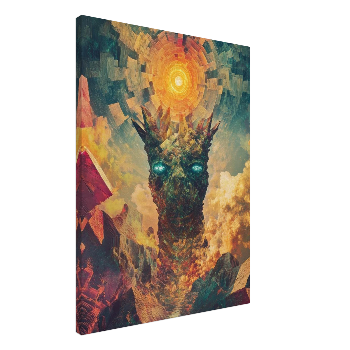A massive otherworldly titan rises from a swirli 1 - Shop Ai Art WebShop - Digital Art online Store