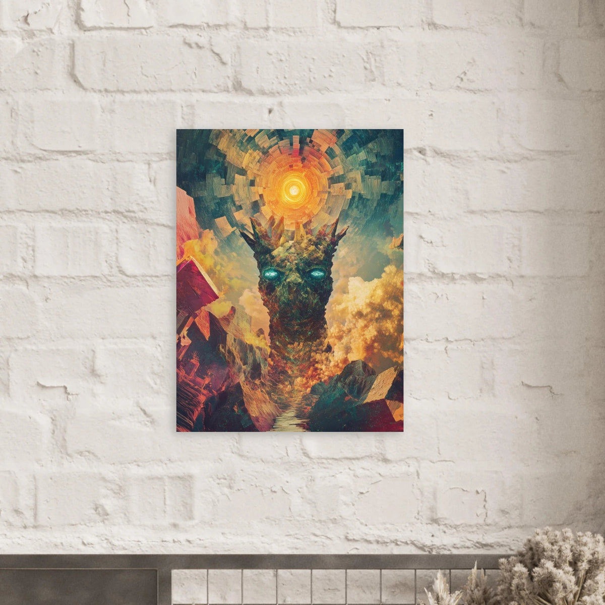 A massive otherworldly titan rises from a swirli 1 - Shop Ai Art WebShop - Digital Art online Store