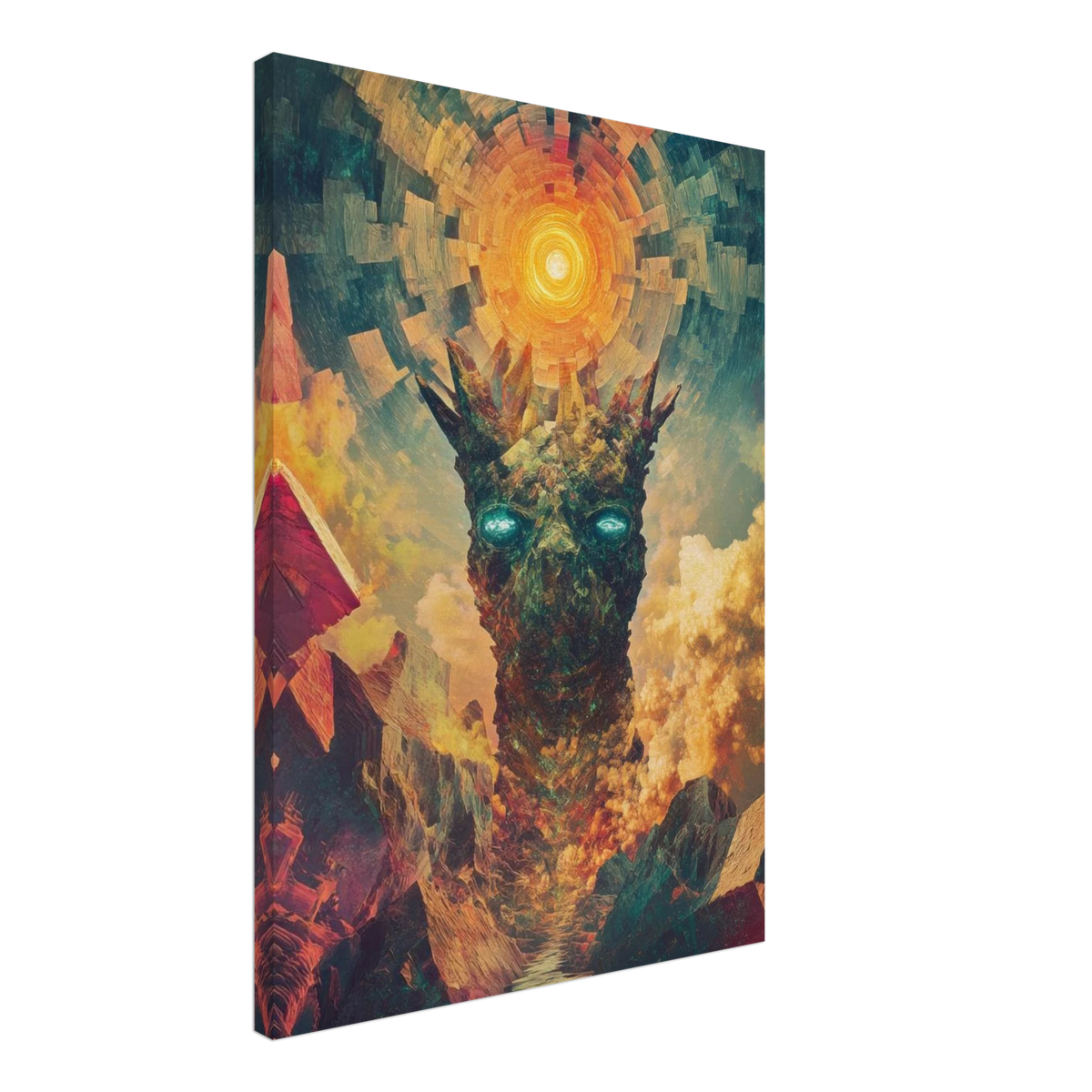 A massive otherworldly titan rises from a swirli 1 - Shop Ai Art WebShop - Digital Art online Store