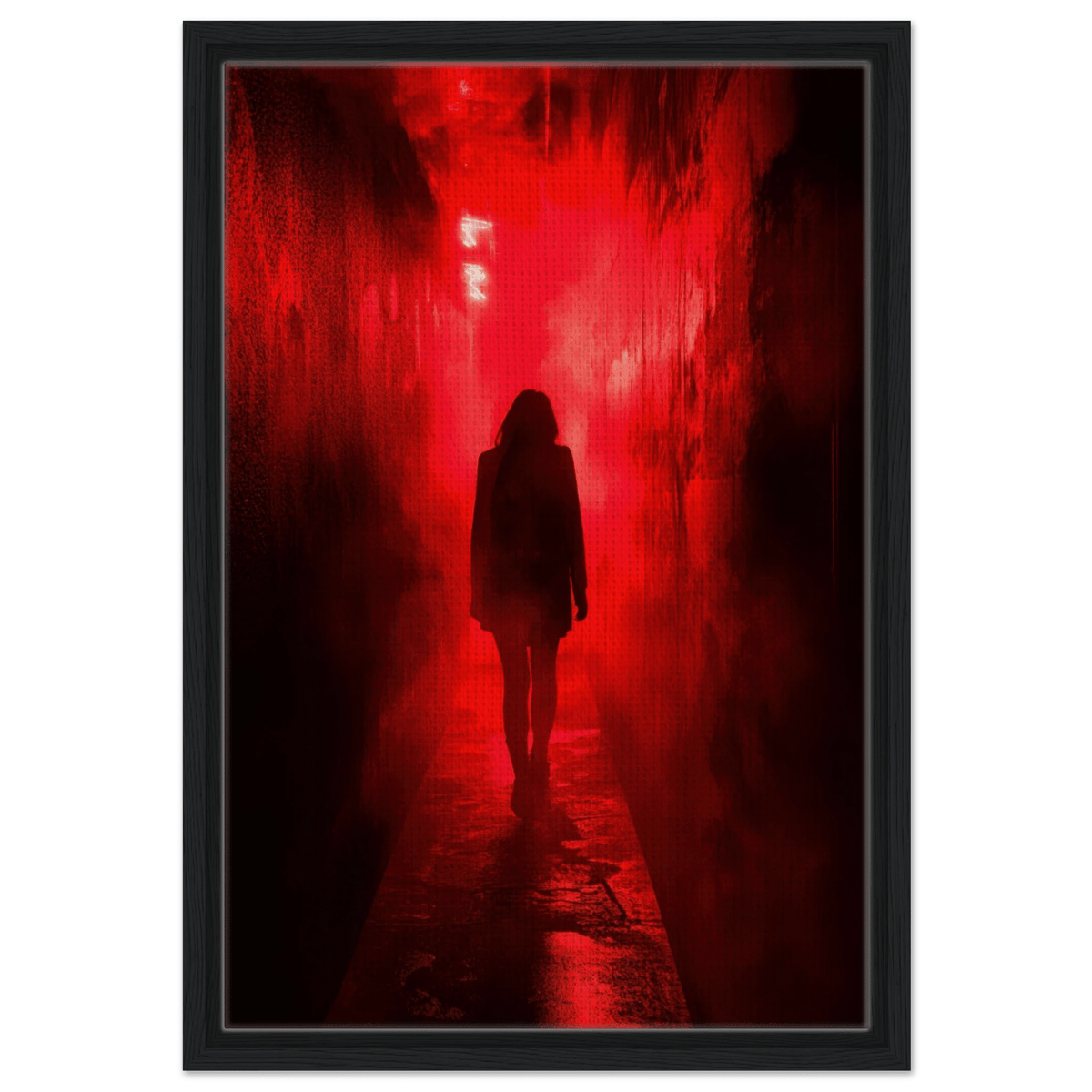 A mysterious figure with an elongated shadow sta 1 - Shop Ai Art WebShop - Digital Art online Store