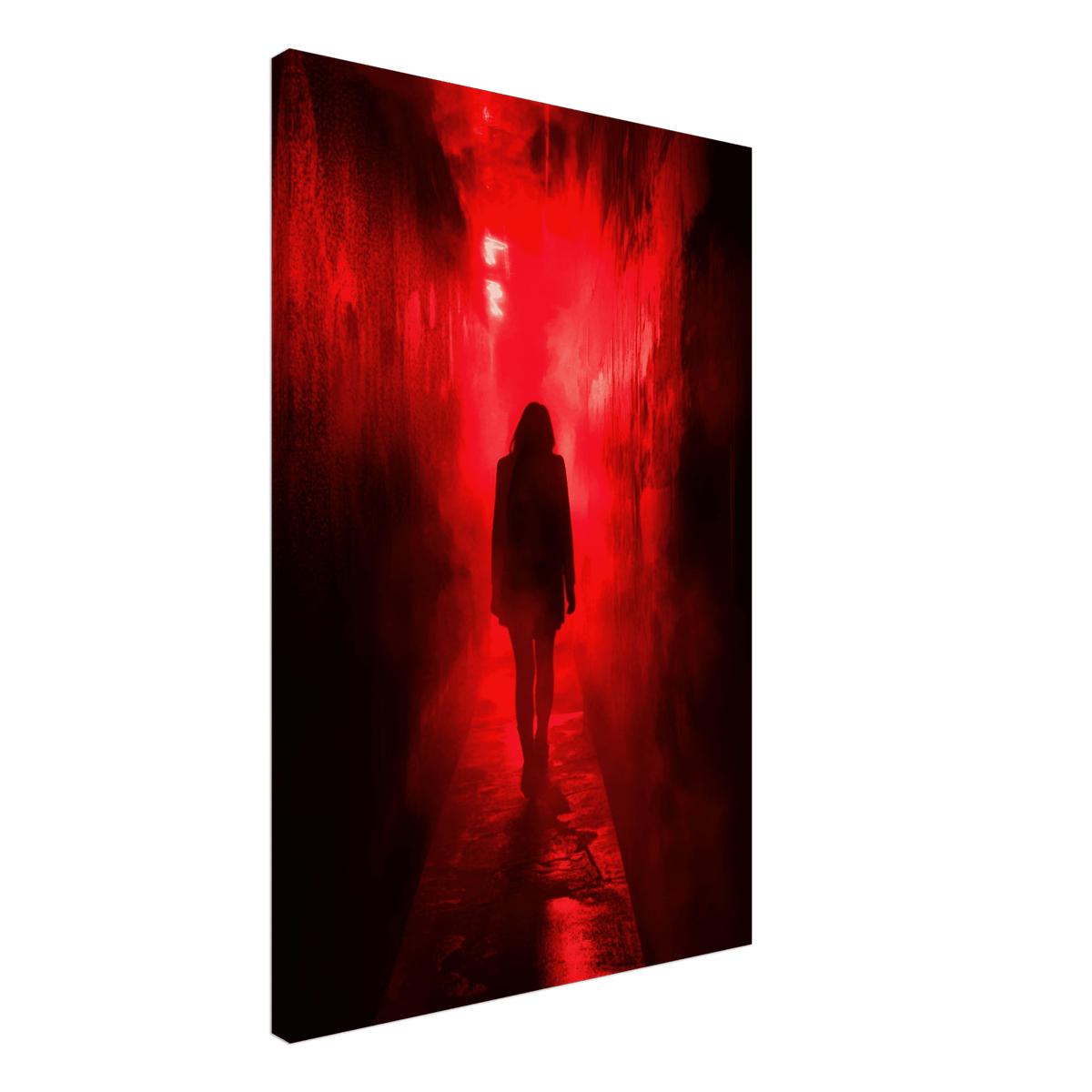 A mysterious figure with an elongated shadow sta 1 - Shop Ai Art WebShop - Digital Art online Store