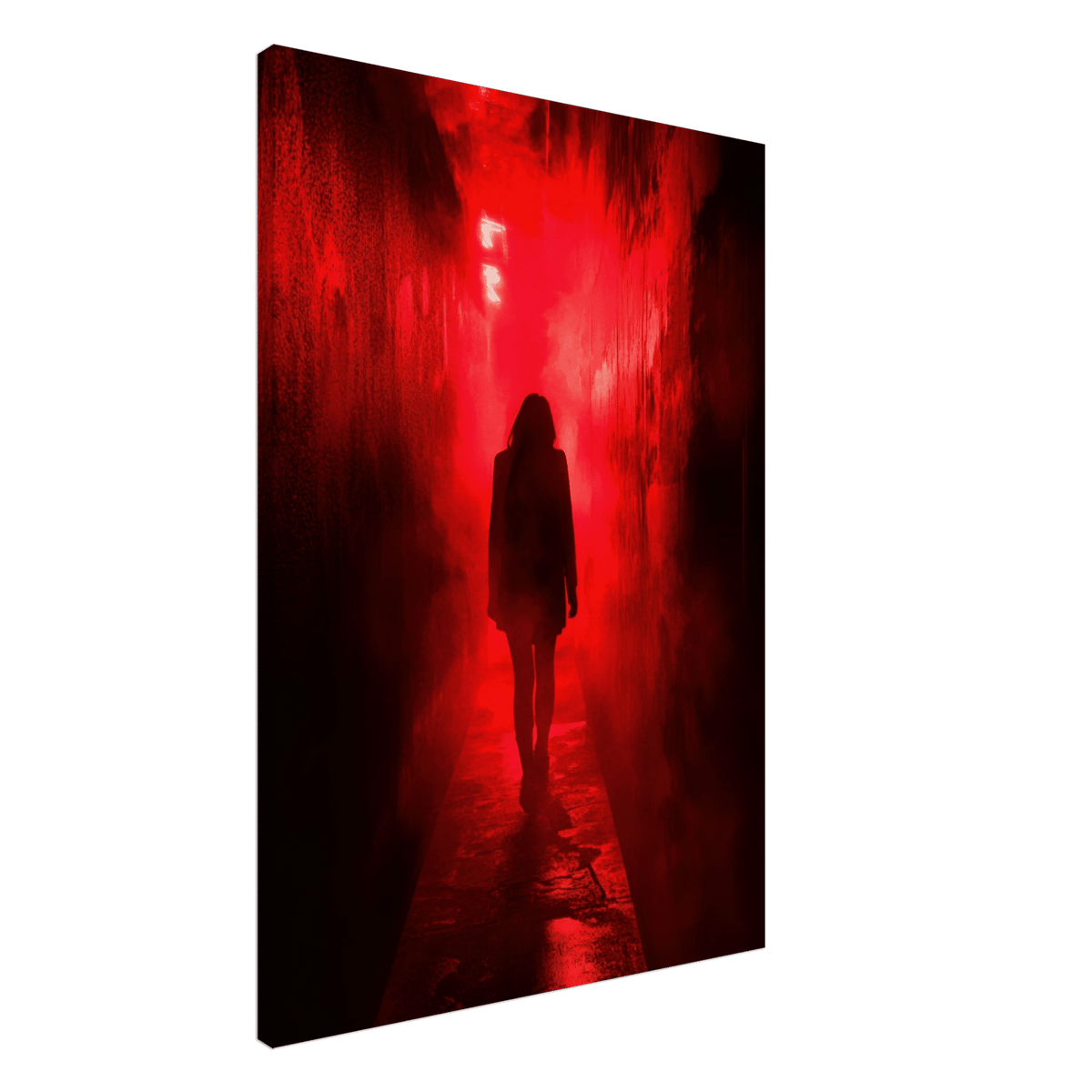 A mysterious figure with an elongated shadow sta 1 - Shop Ai Art WebShop - Digital Art online Store