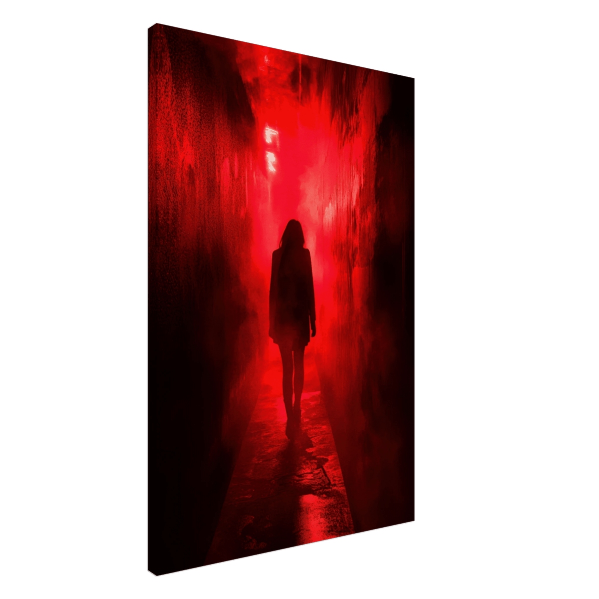A mysterious figure with an elongated shadow sta 1 - Shop Ai Art WebShop - Digital Art online Store
