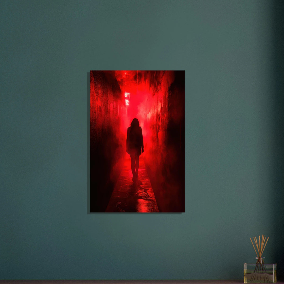 A mysterious figure with an elongated shadow sta 1 - Shop Ai Art WebShop - Digital Art online Store