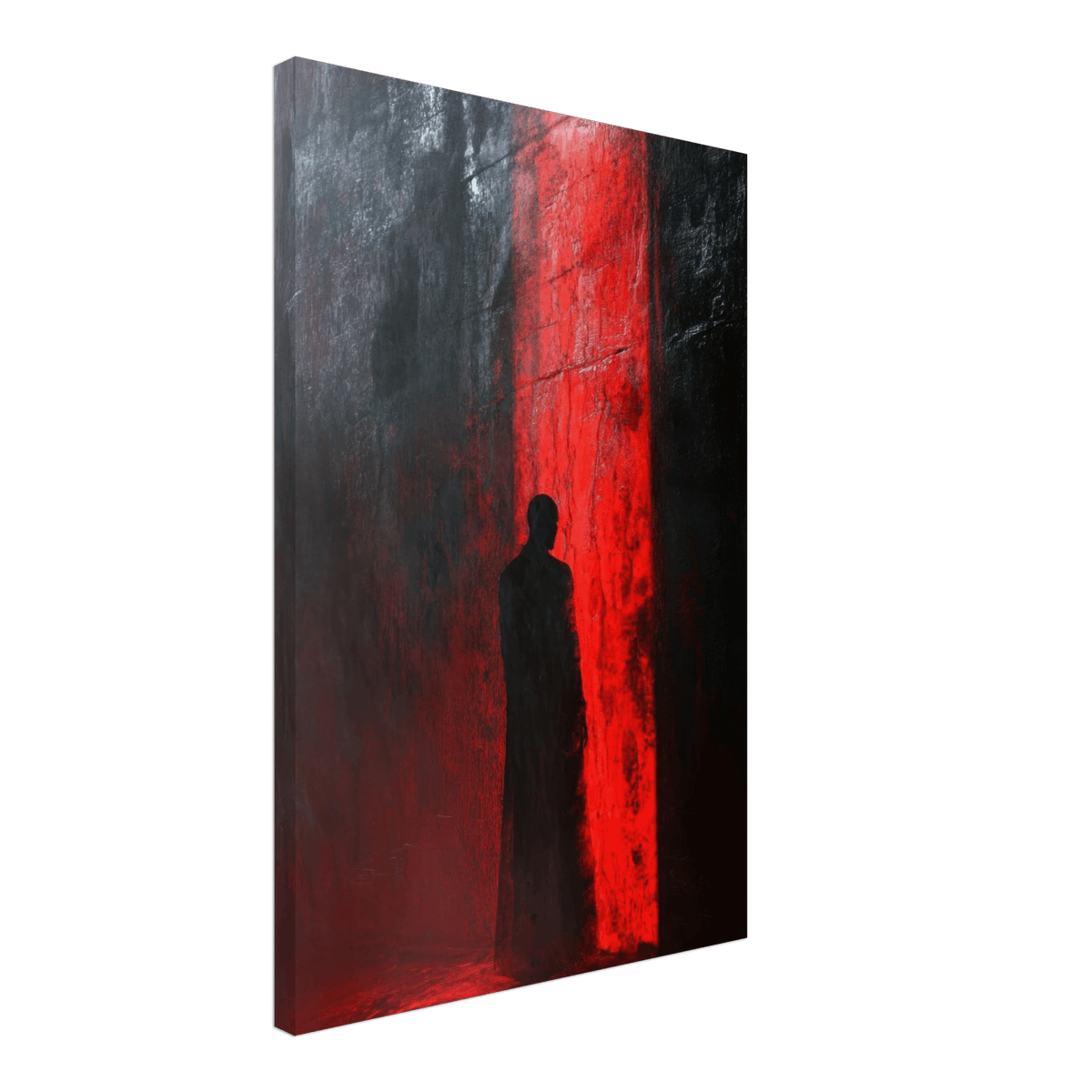 A mysterious figure with an elongated shadow sta 2 - Shop Ai Art WebShop - Digital Art online Store