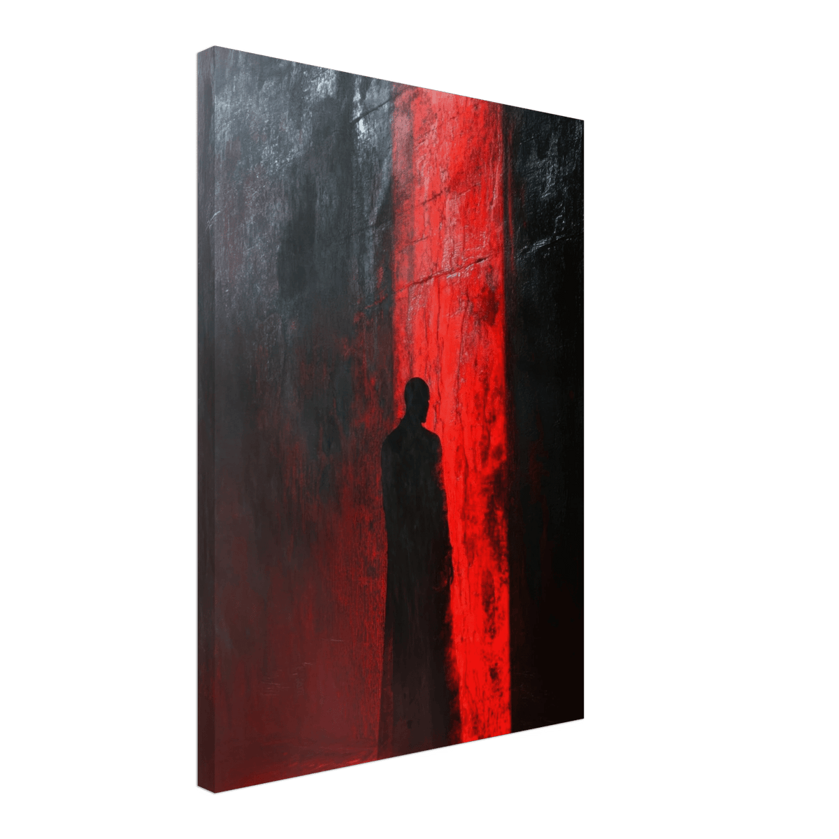 A mysterious figure with an elongated shadow sta 2 - Shop Ai Art WebShop - Digital Art online Store