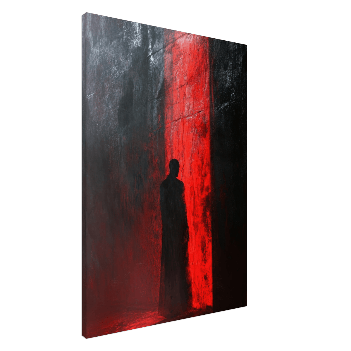 A mysterious figure with an elongated shadow sta 2 - Shop Ai Art WebShop - Digital Art online Store