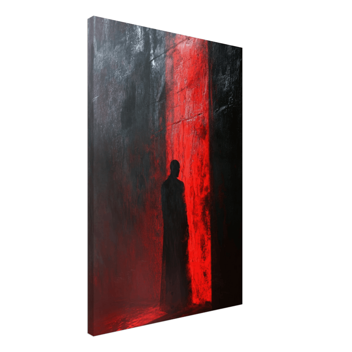 A mysterious figure with an elongated shadow sta 2 - Shop Ai Art WebShop - Digital Art online Store