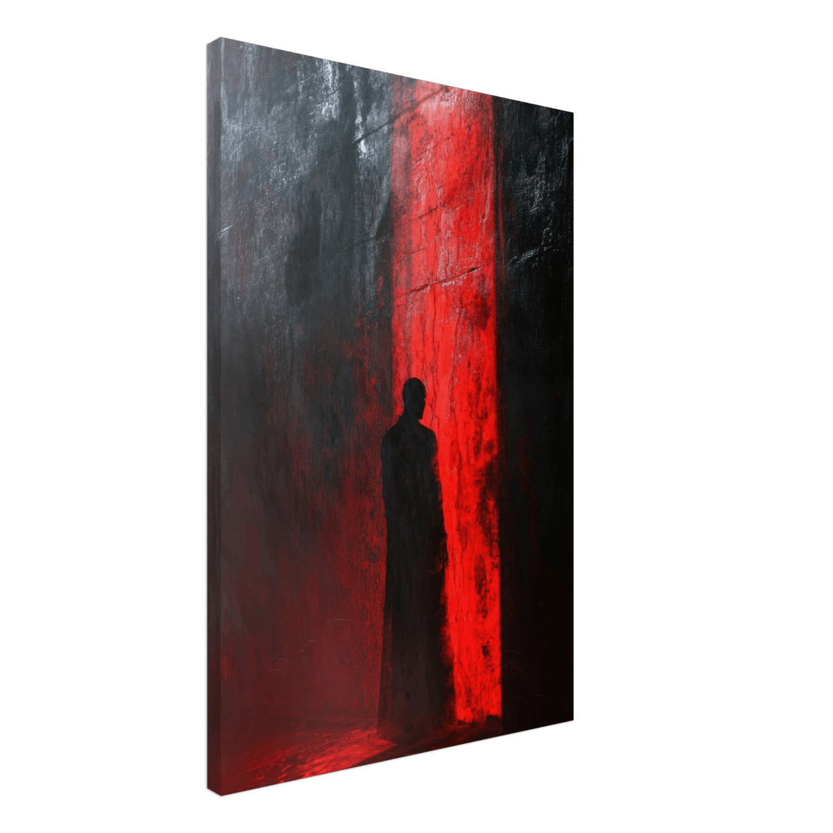 A mysterious figure with an elongated shadow sta 2 - Shop Ai Art WebShop - Digital Art online Store
