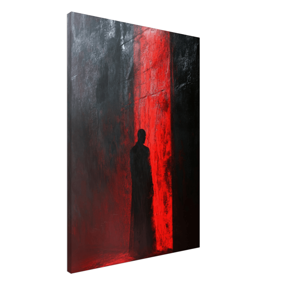 A mysterious figure with an elongated shadow sta 2 - Shop Ai Art WebShop - Digital Art online Store