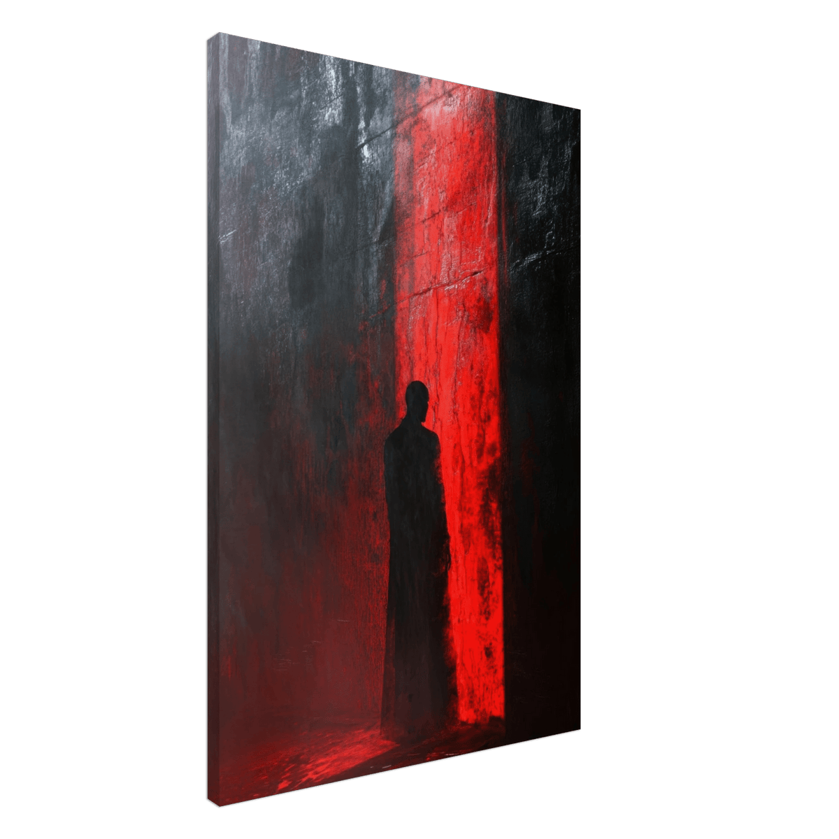 A mysterious figure with an elongated shadow sta 2 - Shop Ai Art WebShop - Digital Art online Store