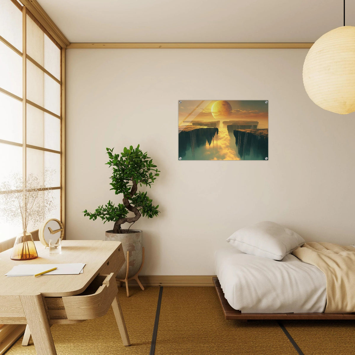 A vast dreamscape with levitating islands a mass 3 - Shop Ai Art WebShop - Digital Art online Store