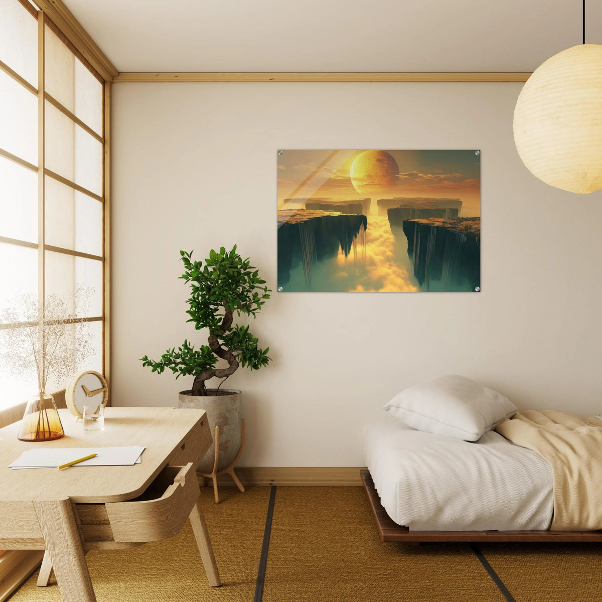 A vast dreamscape with levitating islands a mass 3 - Shop Ai Art WebShop - Digital Art online Store