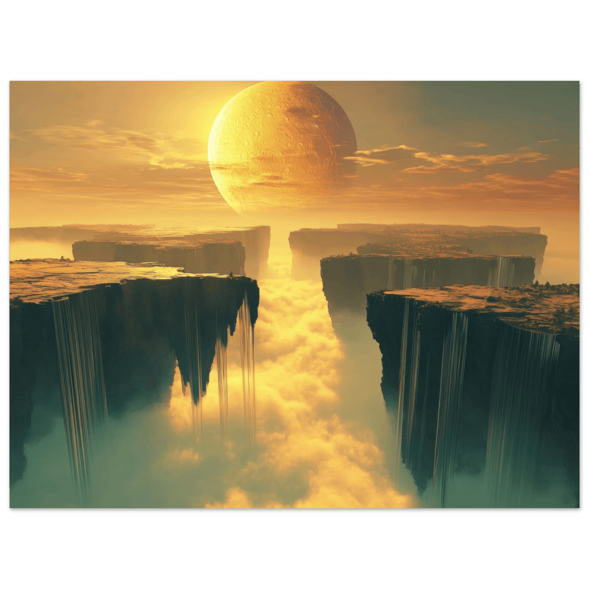 A vast dreamscape with levitating islands a mass 3 - Shop Ai Art WebShop - Digital Art online Store