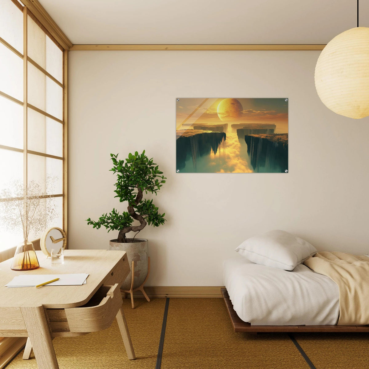 A vast dreamscape with levitating islands a mass 3 - Shop Ai Art WebShop - Digital Art online Store