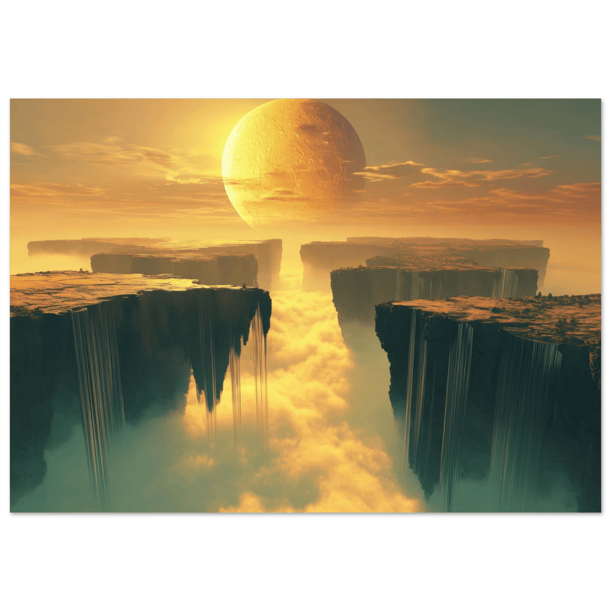 A vast dreamscape with levitating islands a mass 3 - Shop Ai Art WebShop - Digital Art online Store