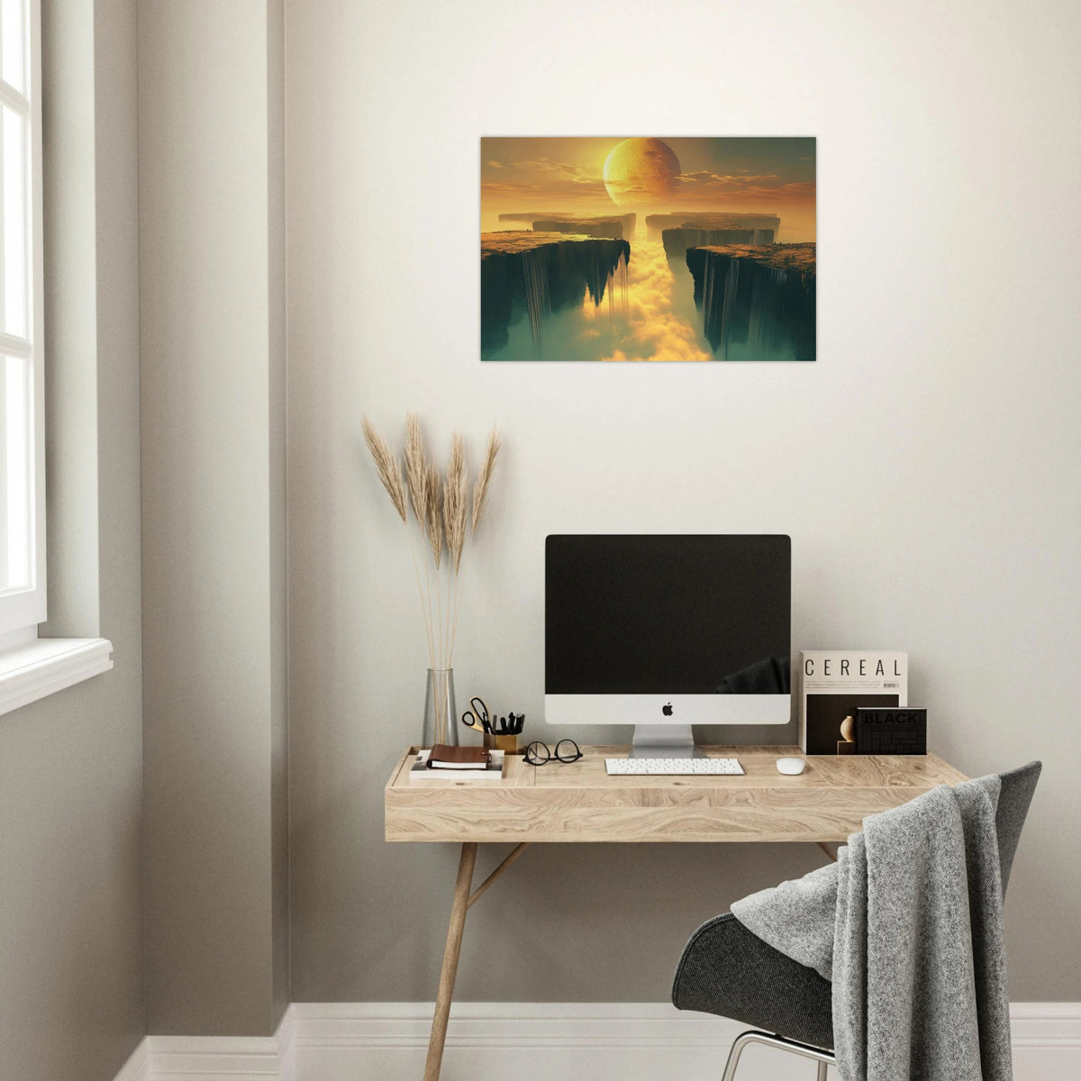 A vast dreamscape with levitating islands a mass 3 - Shop Ai Art WebShop - Digital Art online Store