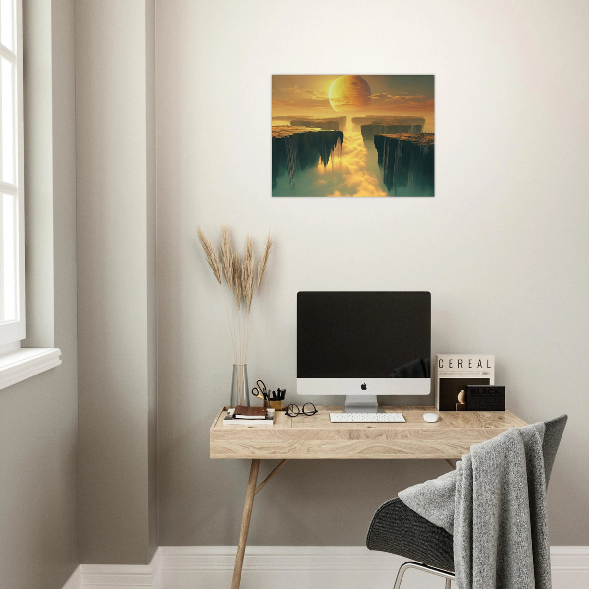 A vast dreamscape with levitating islands a mass 3 - Shop Ai Art WebShop - Digital Art online Store