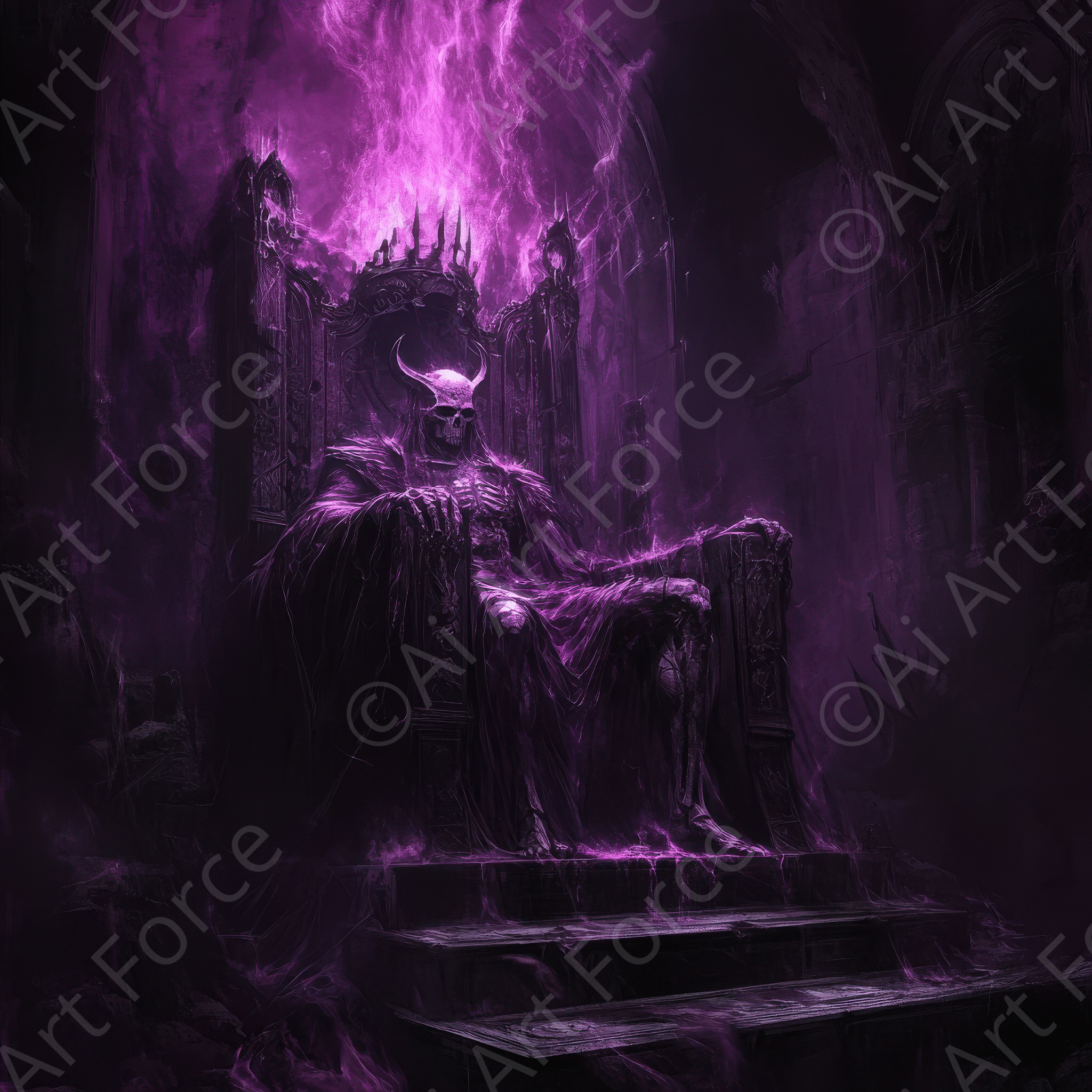Digital Ai Artwork, of Hades in the Underworld 2, ideal for art enthusiasts and collectors.