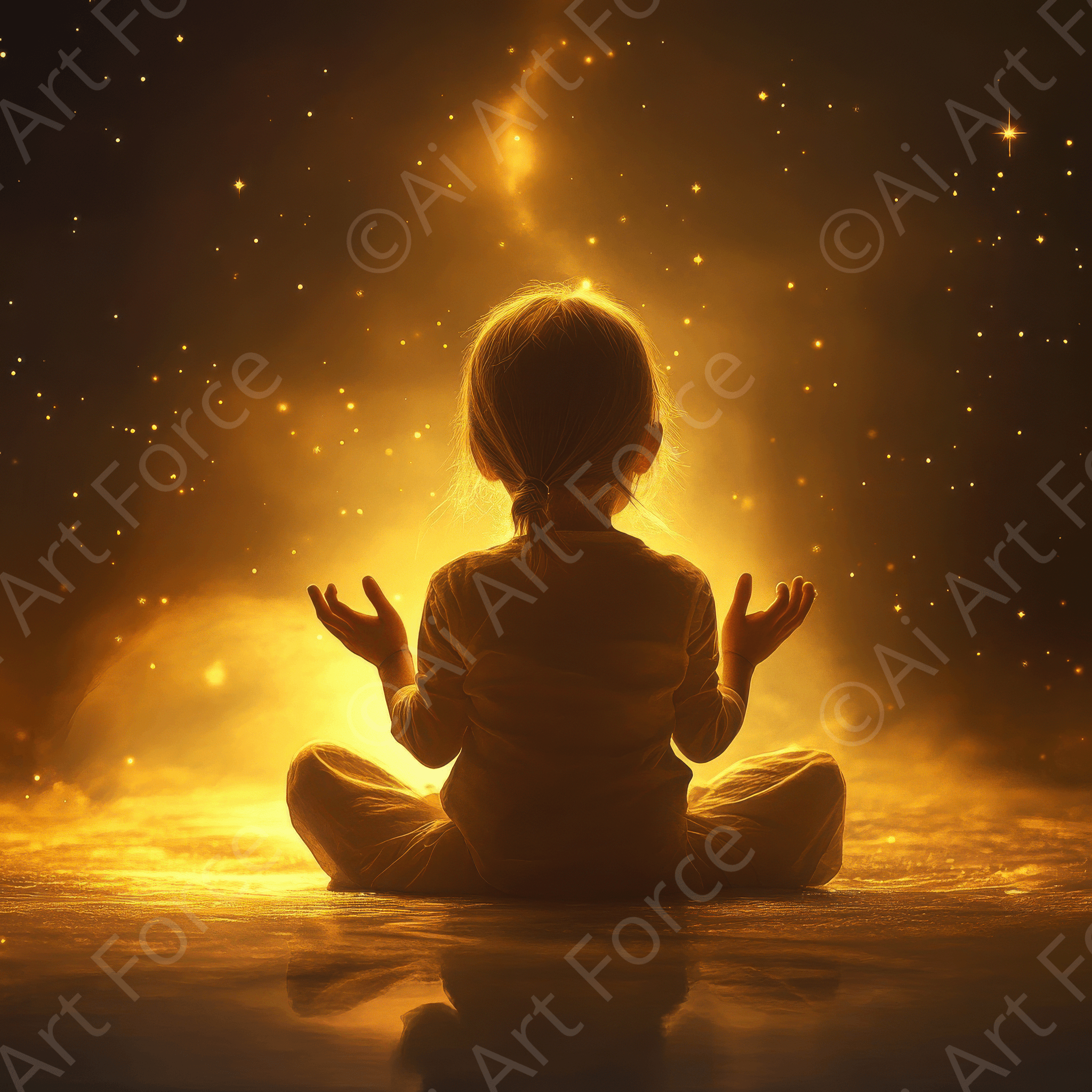 Digital Ai Artwork, of Spiritual Development in Childhood, ideal for art enthusiasts and collectors.