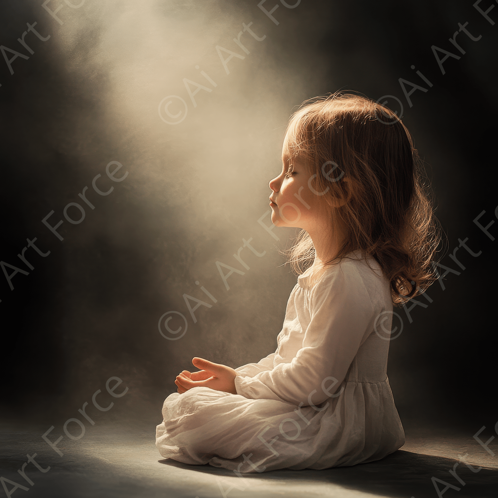 Digital Ai Artwork, of Spiritual Development in Childhood 2, ideal for art enthusiasts and collectors.