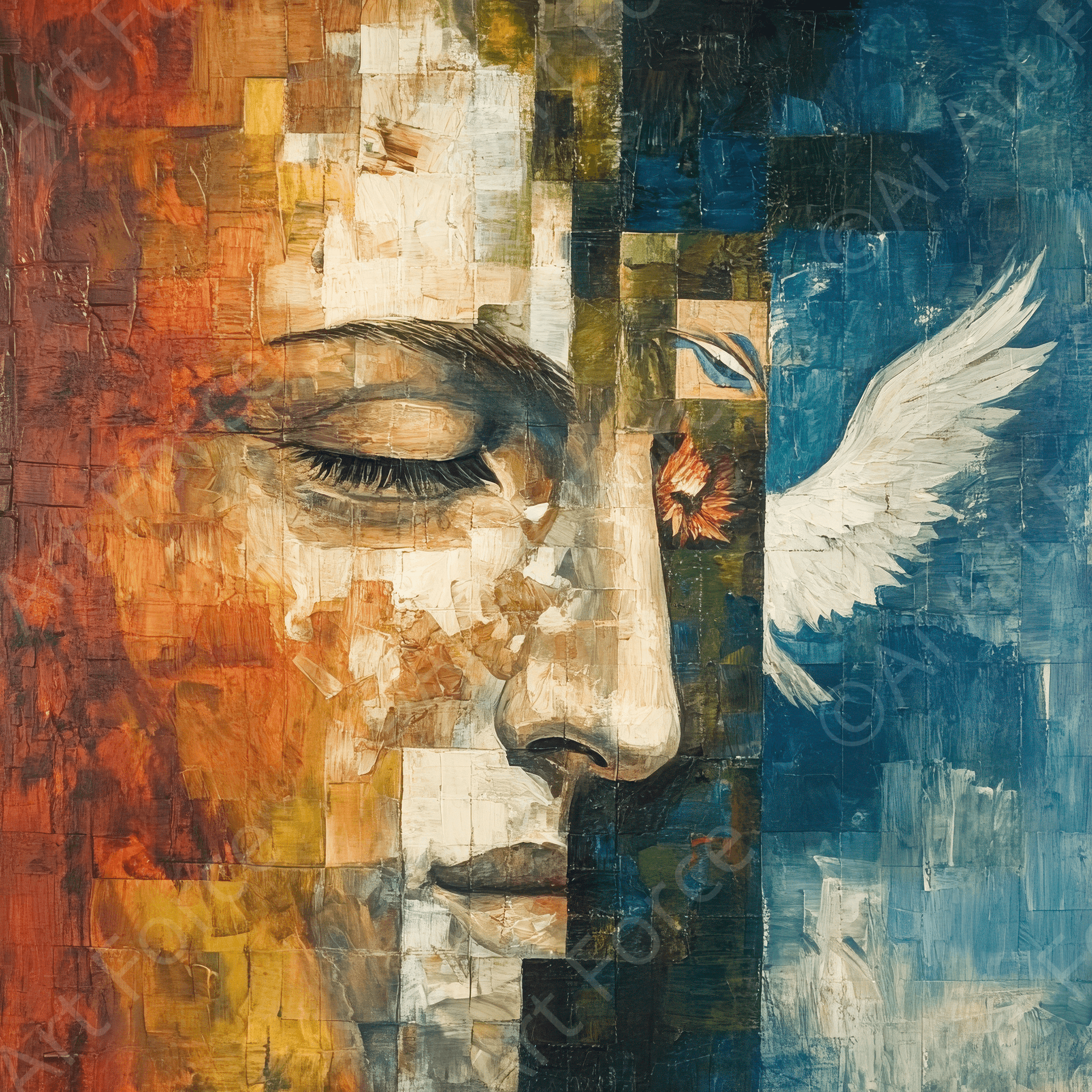 Digital Ai Artwork, of Spirituality and Ethics Christian Perspective 3, ideal for art enthusiasts and collectors.