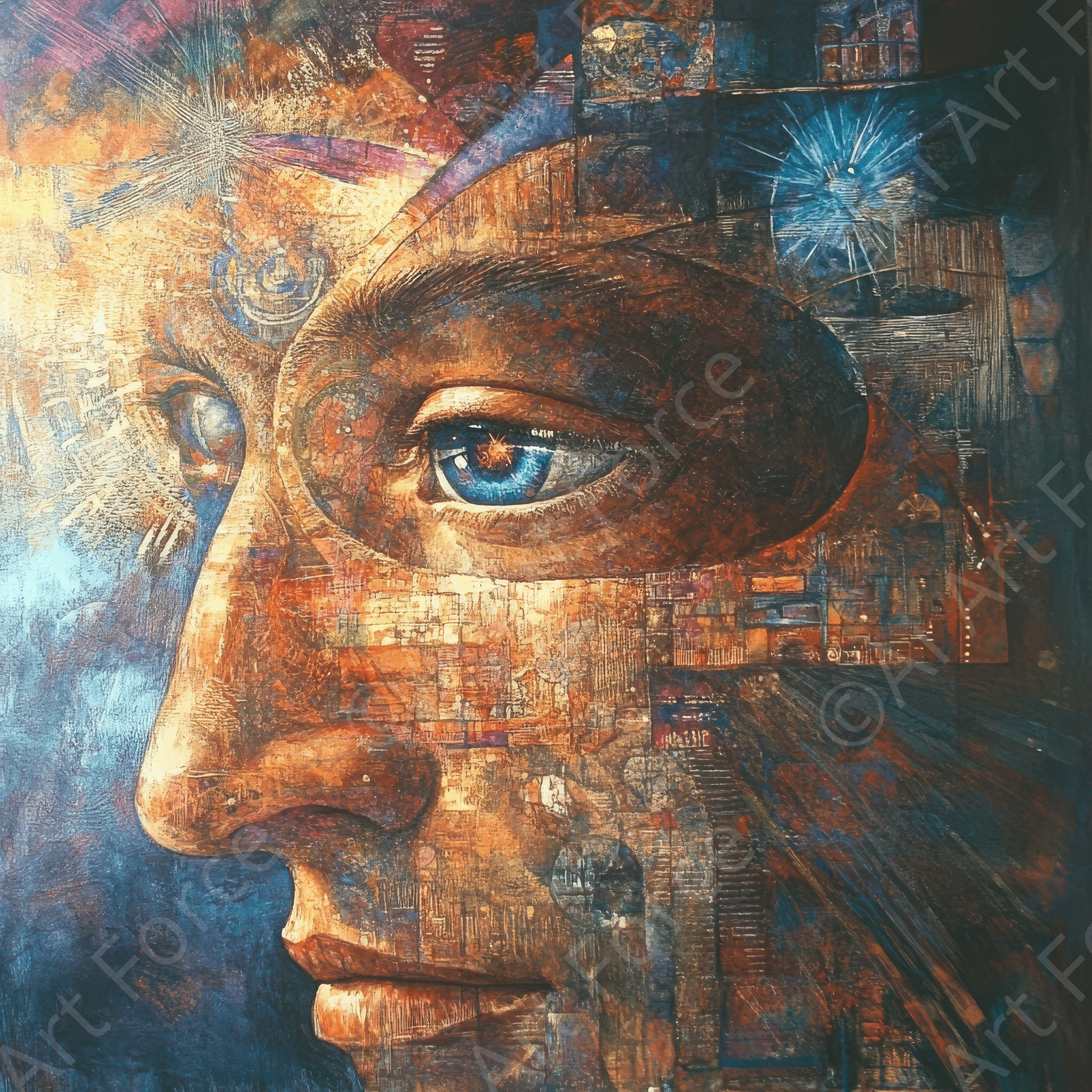 Digital Ai Artwork, of Spirituality and Ethics Christian Perspective 4, ideal for art enthusiasts and collectors.