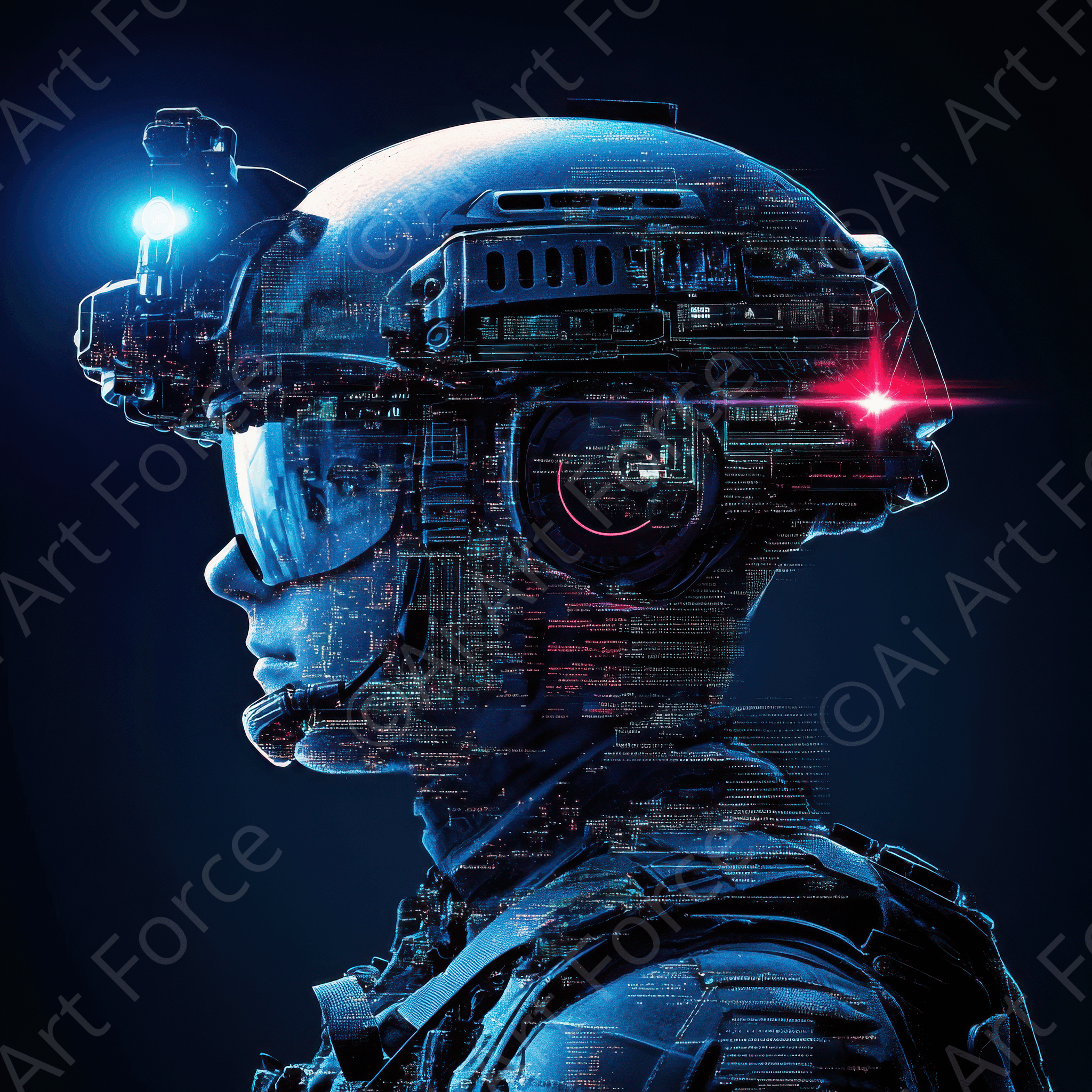 Digital Ai Artwork, of The future of AI in law enforcement 2, ideal for art enthusiasts and collectors.