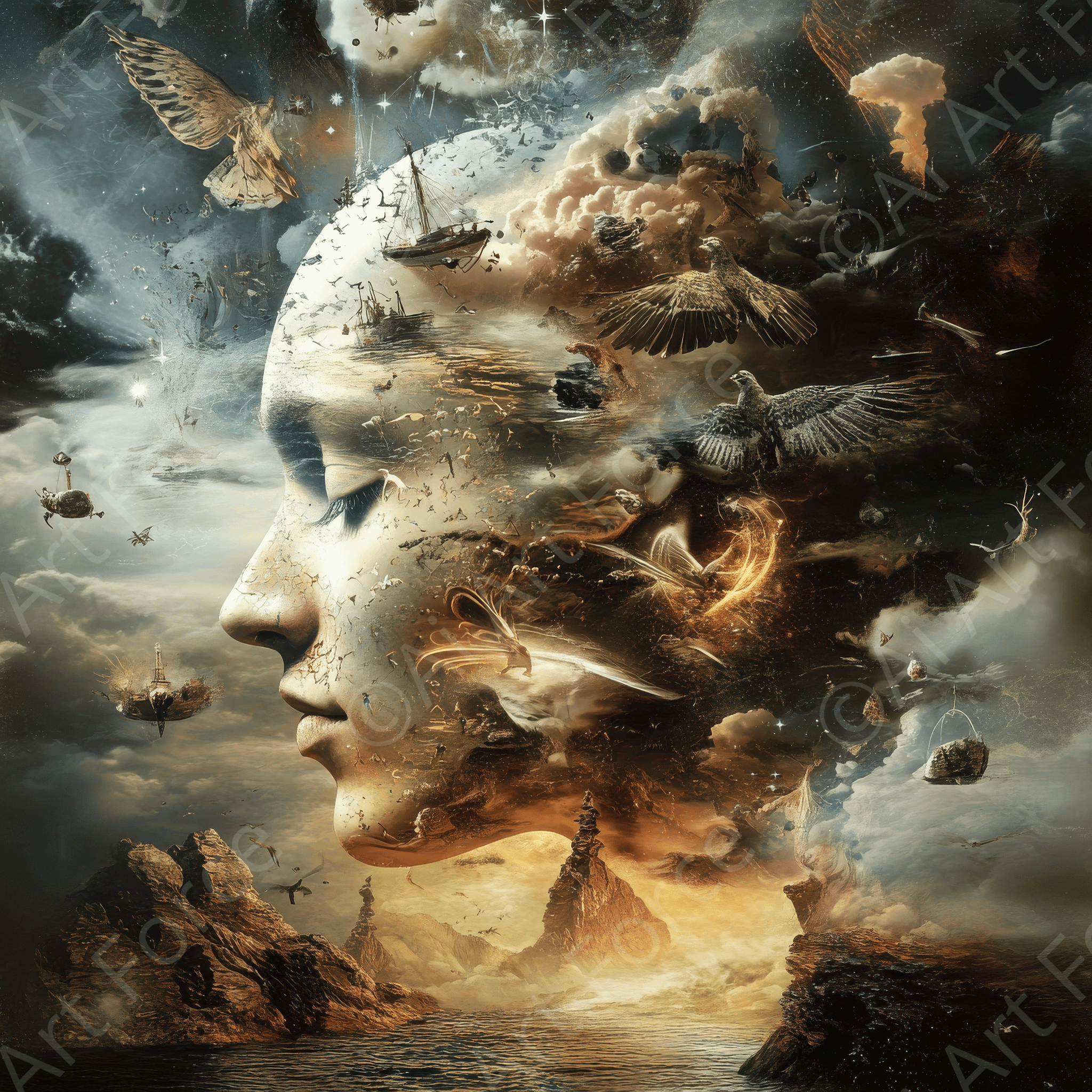 Digital Ai Artwork, of Veterans Biopsychosocial-Spiritual Assessment 8, ideal for art enthusiasts and collectors.