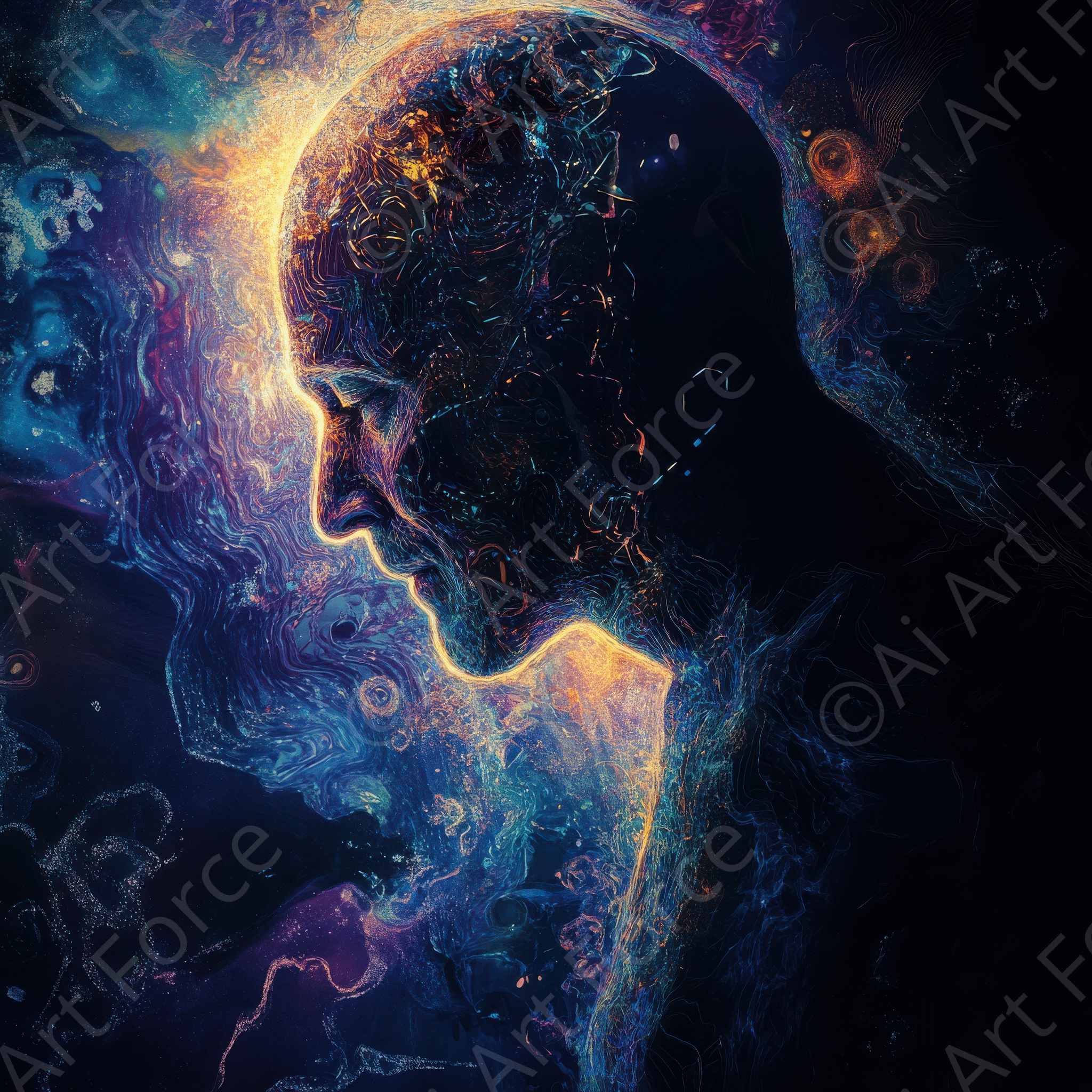 Digital Ai Artwork, of Veterans Biopsychosocial-Spiritual Assessment 3, ideal for art enthusiasts and collectors.