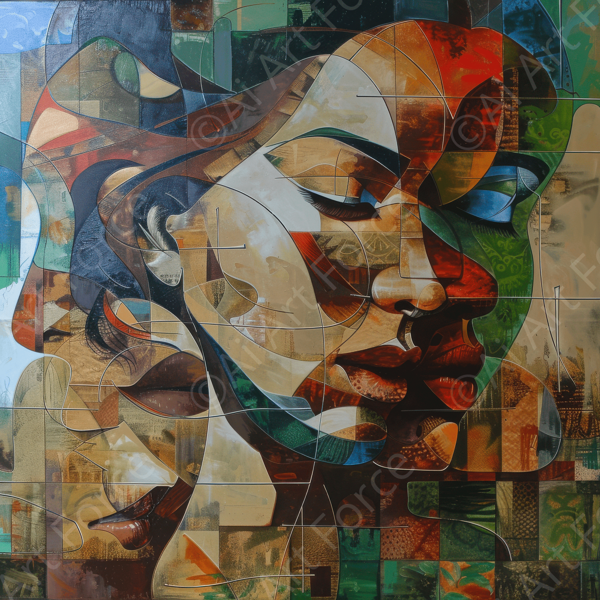 Digital Ai Artwork, of Expresionism man ruling the world according to women 3, ideal for art enthusiasts and collectors.