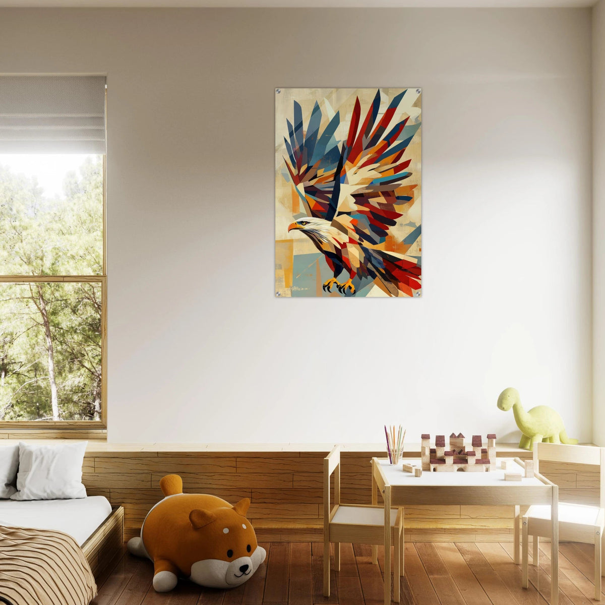 Abstract Geometric Eagle A bold abstract eagle f 3 - Shop Ai Art WebShop - Digital Art online Store