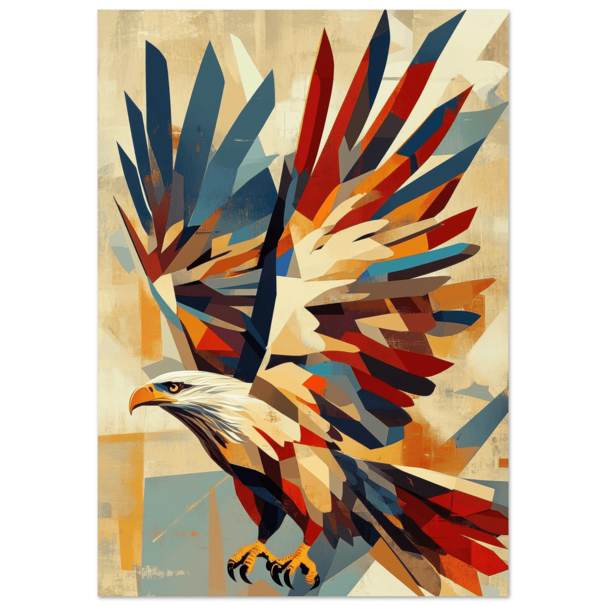 Abstract Geometric Eagle A bold abstract eagle f 3 - Shop Ai Art WebShop - Digital Art online Store