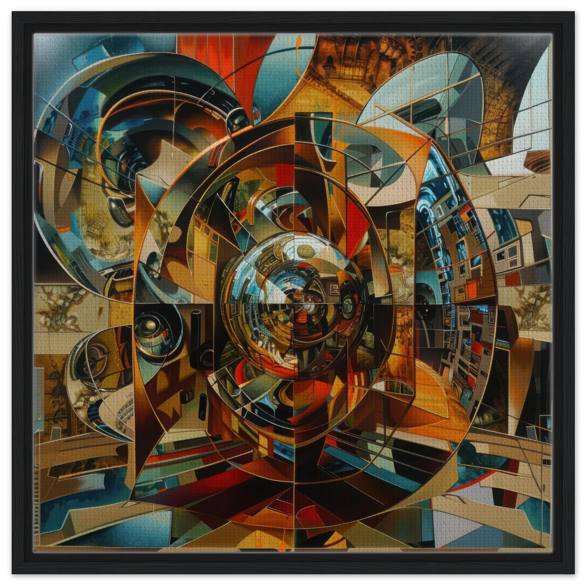 Abstract Mirrors 1 - Shop Ai Art WebShop - Digital Art online Store