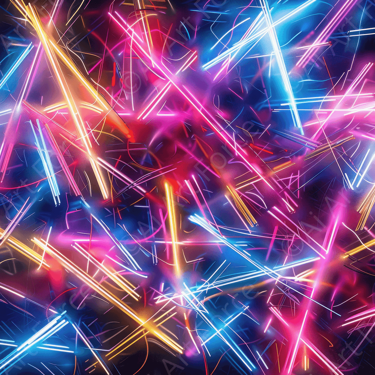 Abstract Neon 7 - Shop Ai Art WebShop - Digital Art online Store