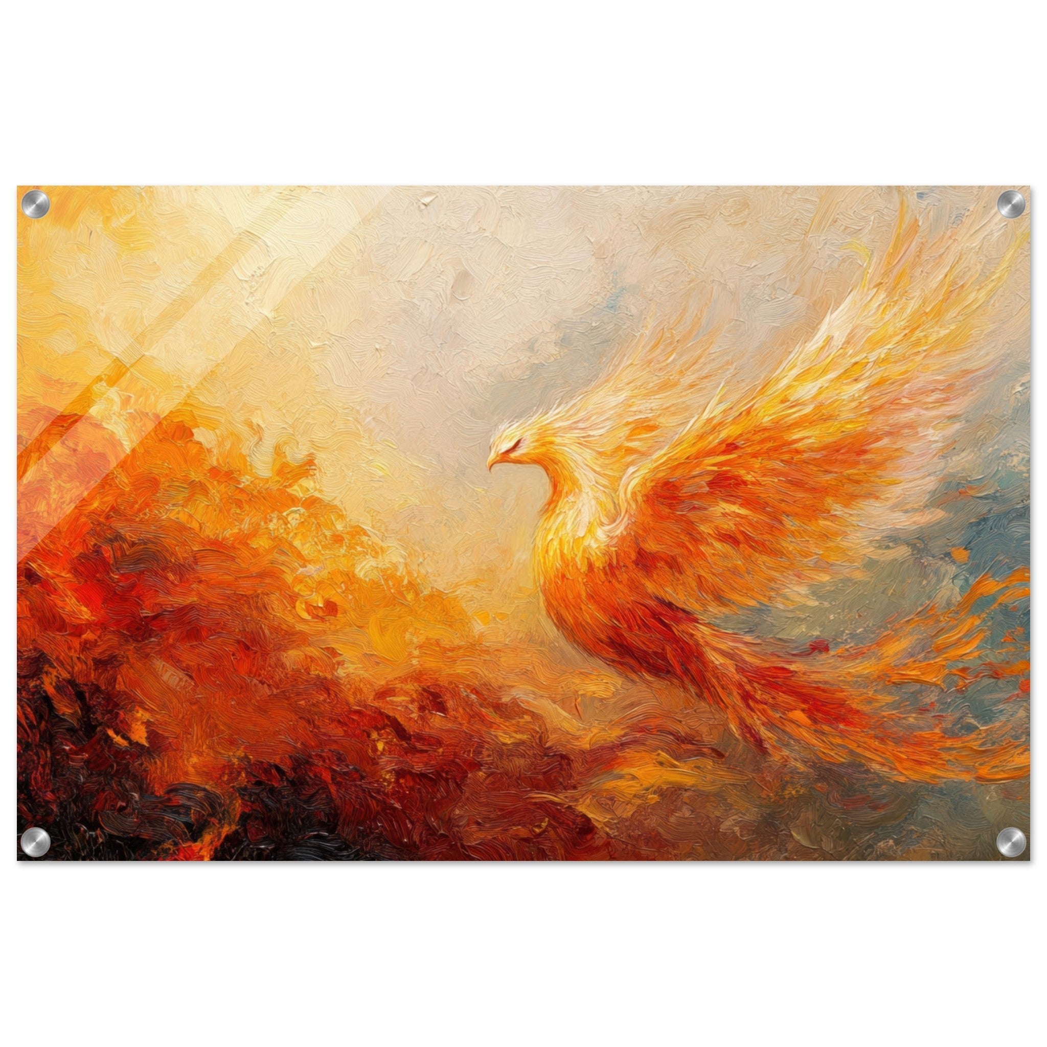 Acrylic Print Landscape - Impressionist Phoenix Rebirth Impressionism Did 2 - Shop Ai Art WebShop - Digital Art online Store