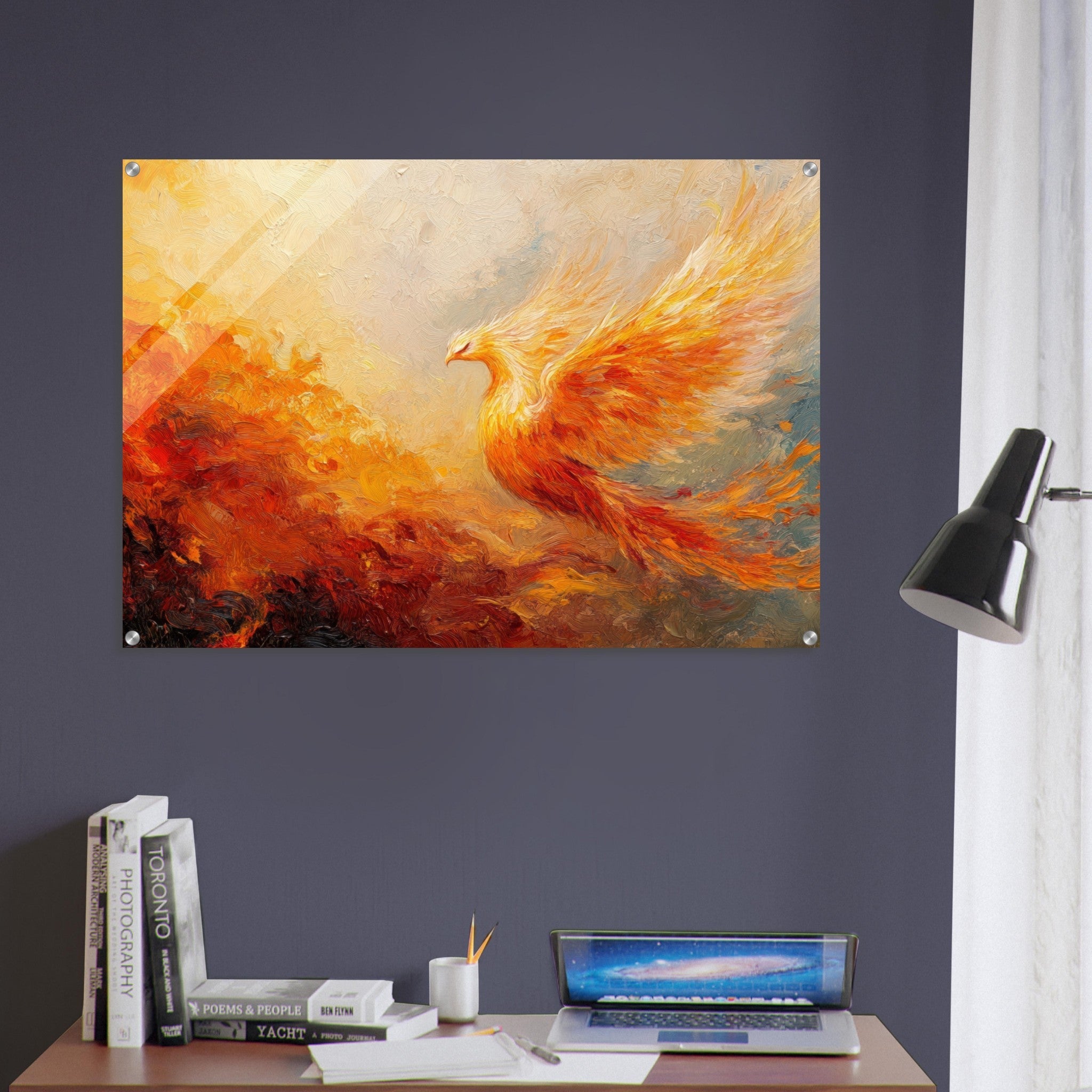 Acrylic Print Landscape - Impressionist Phoenix Rebirth Impressionism Did 2 - Shop Ai Art WebShop - Digital Art online Store