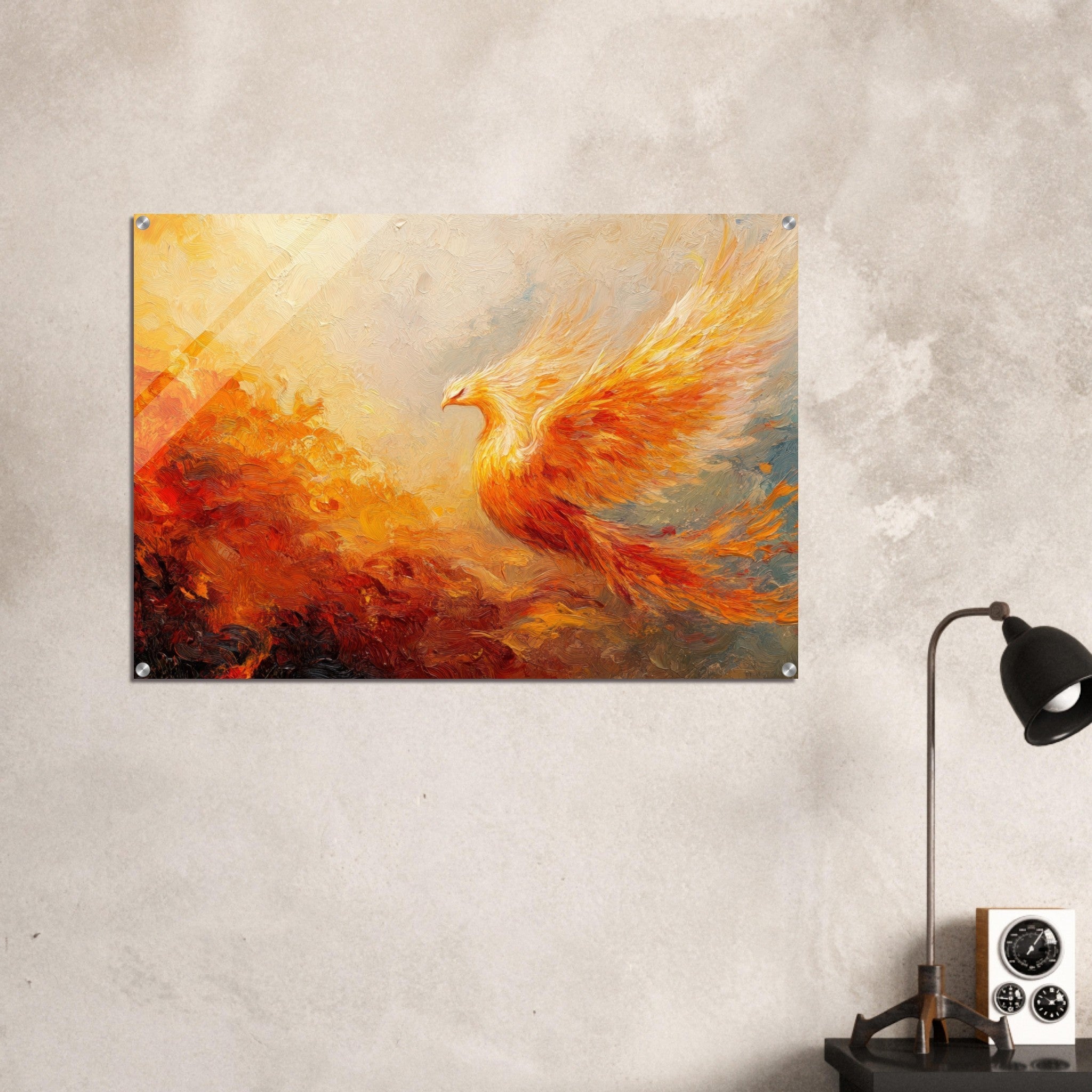 Acrylic Print Landscape - Impressionist Phoenix Rebirth Impressionism Did 2 - Shop Ai Art WebShop - Digital Art online Store