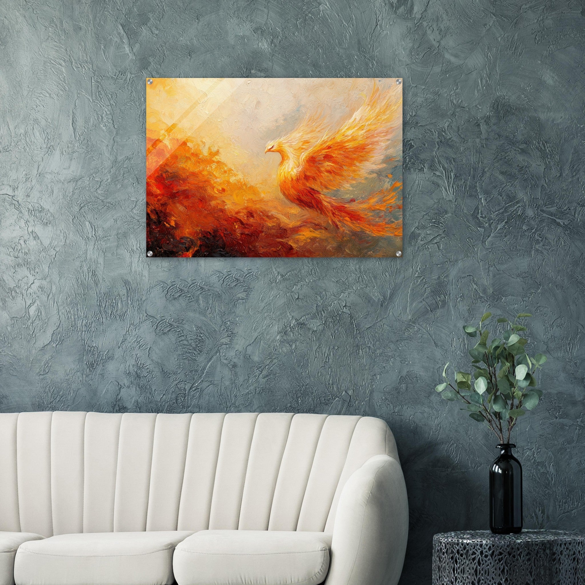 Acrylic Print Landscape - Impressionist Phoenix Rebirth Impressionism Did 2 - Shop Ai Art WebShop - Digital Art online Store