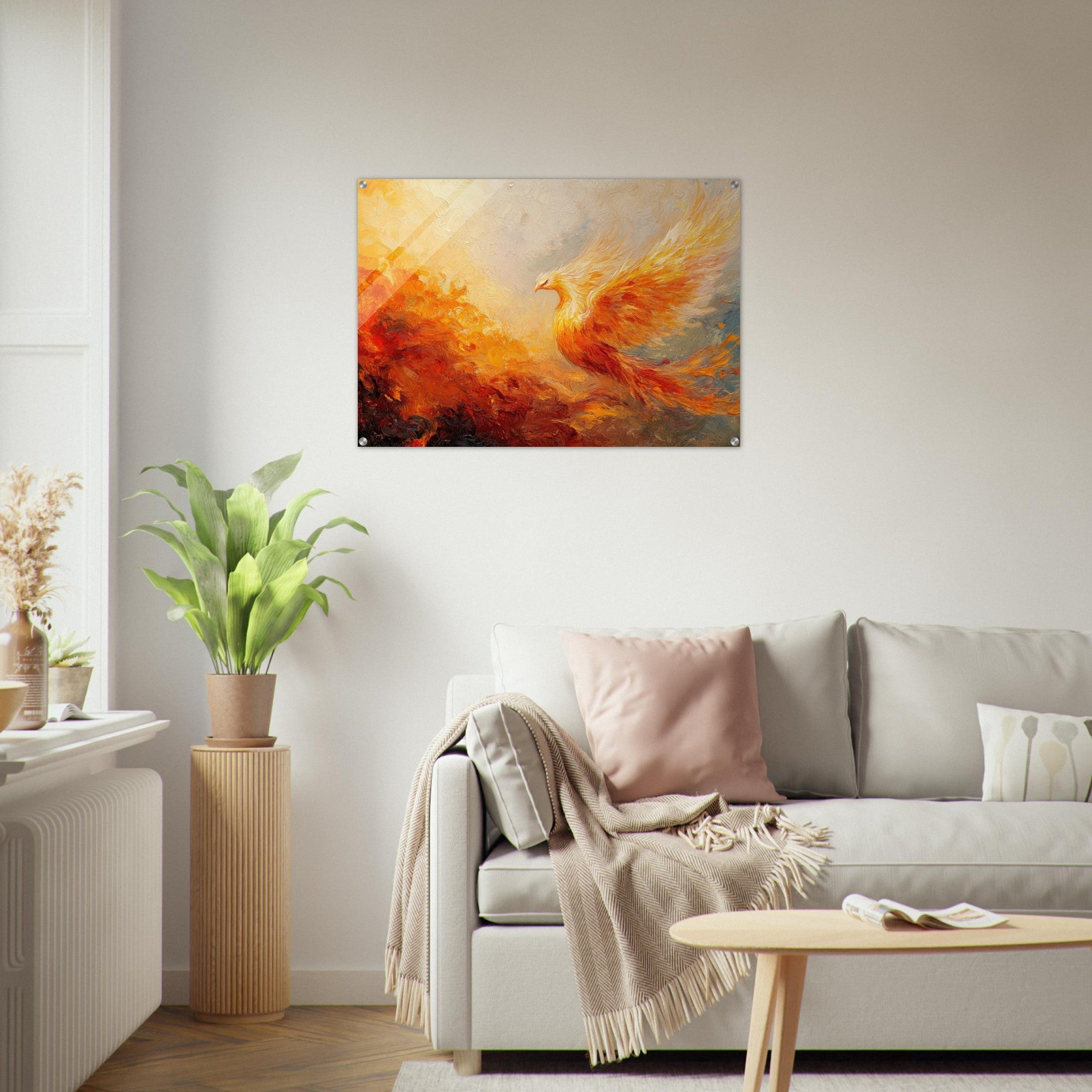 Acrylic Print Landscape - Impressionist Phoenix Rebirth Impressionism Did 2 - Shop Ai Art WebShop - Digital Art online Store