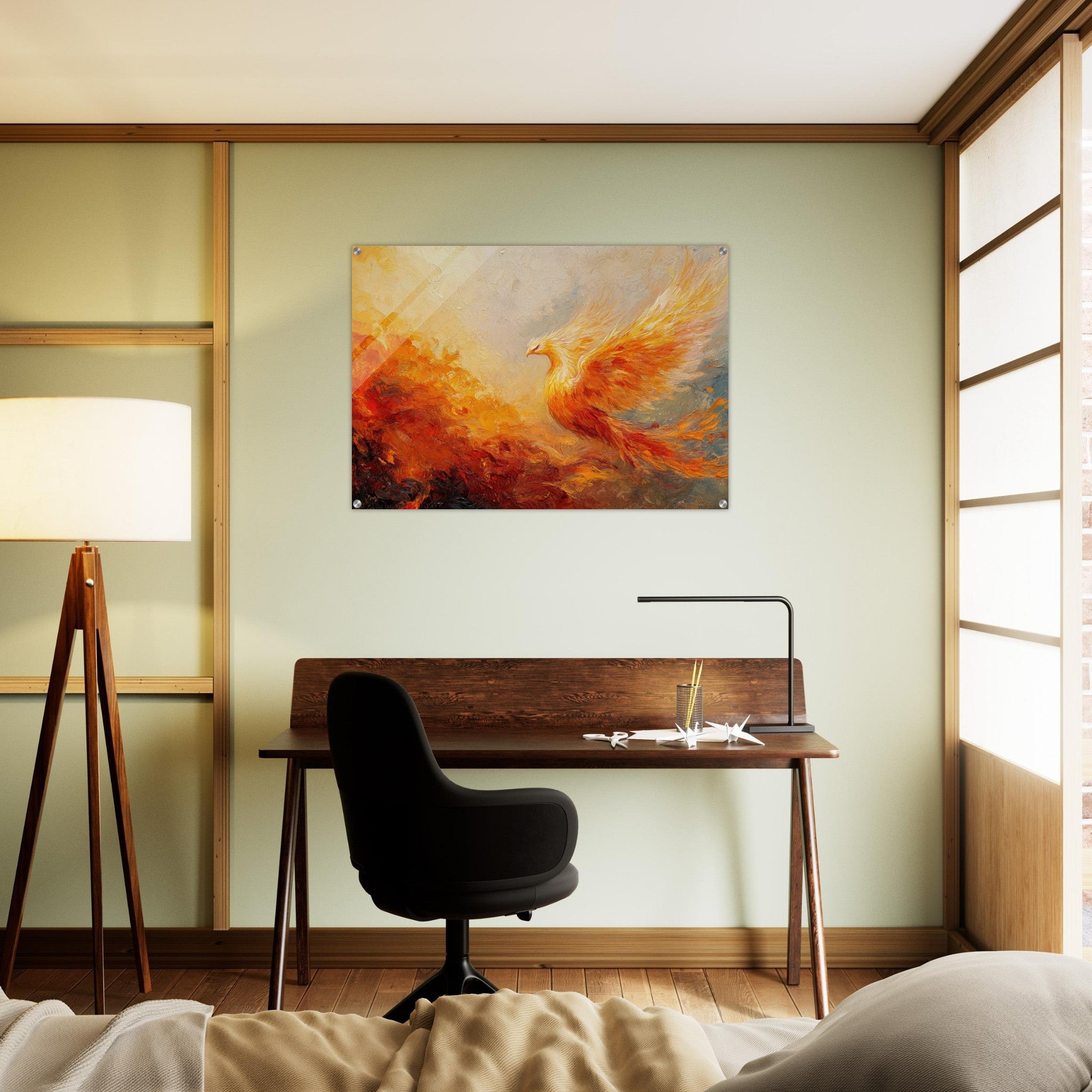 Acrylic Print Landscape - Impressionist Phoenix Rebirth Impressionism Did 2 - Shop Ai Art WebShop - Digital Art online Store