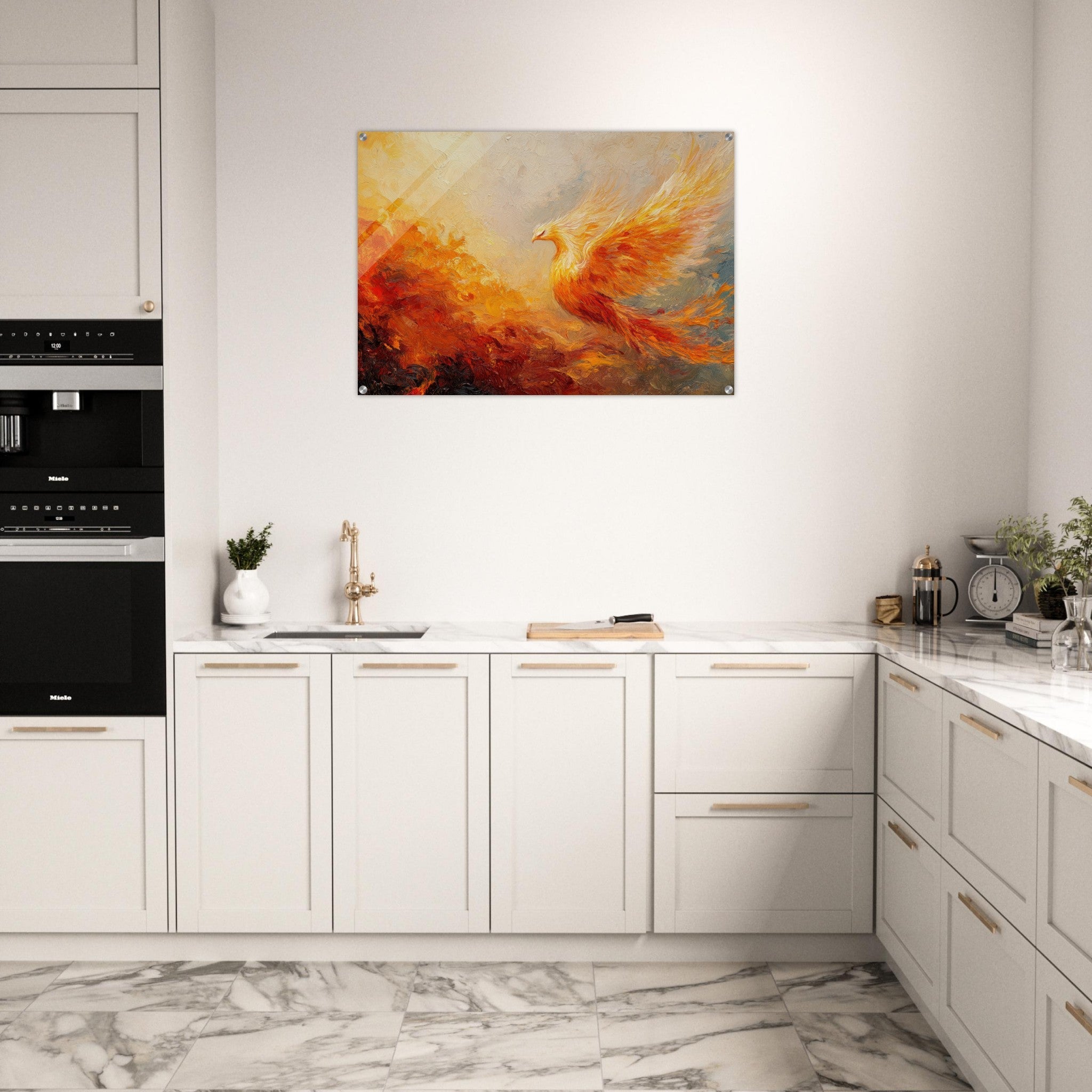 Acrylic Print Landscape - Impressionist Phoenix Rebirth Impressionism Did 2 - Shop Ai Art WebShop - Digital Art online Store