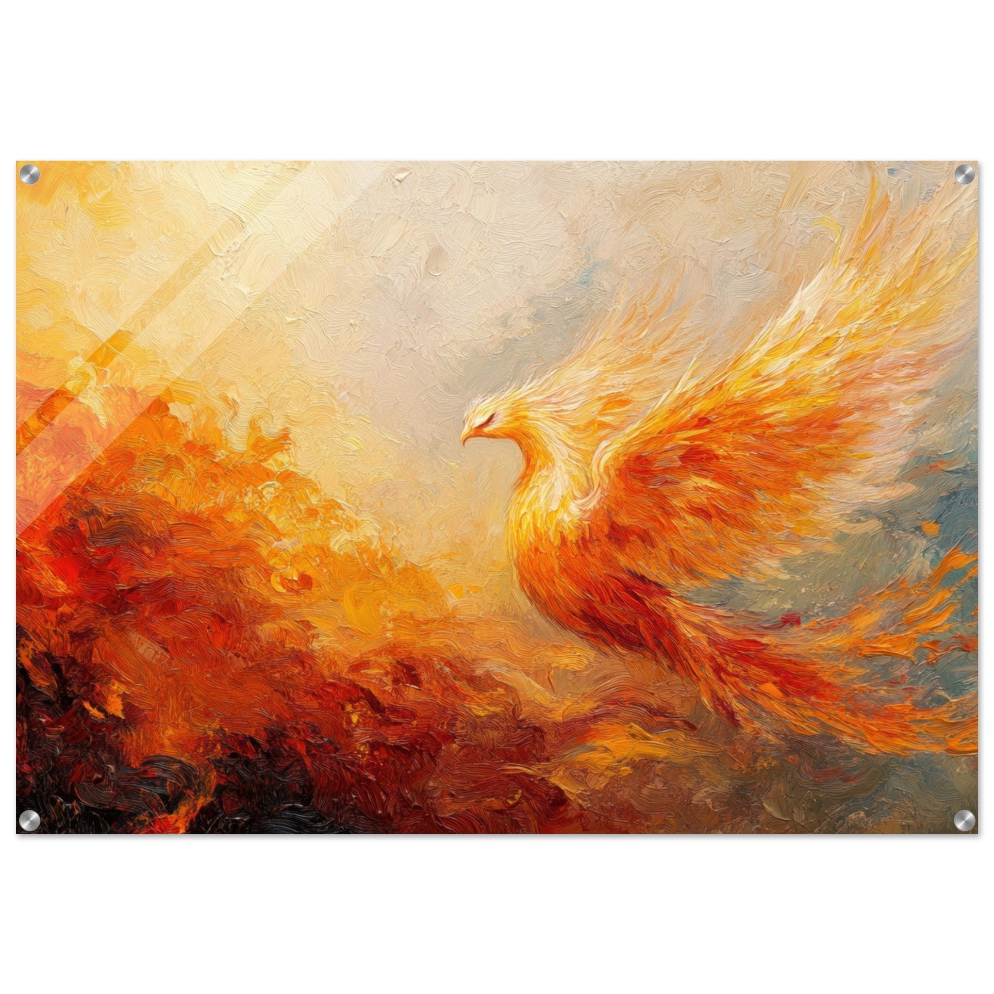 Acrylic Print Landscape - Impressionist Phoenix Rebirth Impressionism Did 2 - Shop Ai Art WebShop - Digital Art online Store