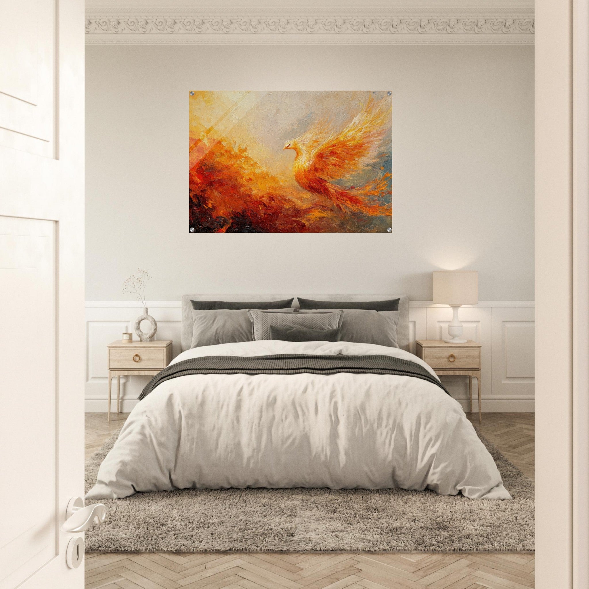 Acrylic Print Landscape - Impressionist Phoenix Rebirth Impressionism Did 2 - Shop Ai Art WebShop - Digital Art online Store