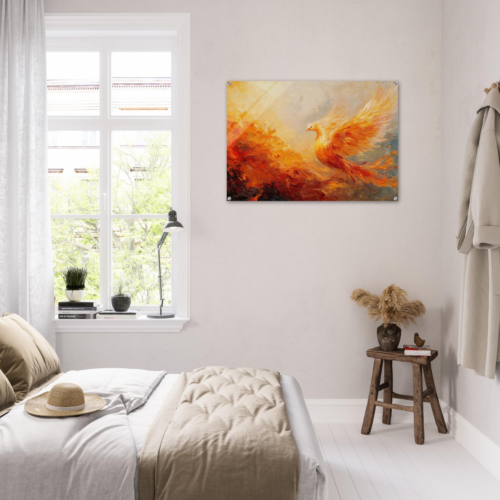 Acrylic Print Landscape - Impressionist Phoenix Rebirth Impressionism Did 2 - Shop Ai Art WebShop - Digital Art online Store